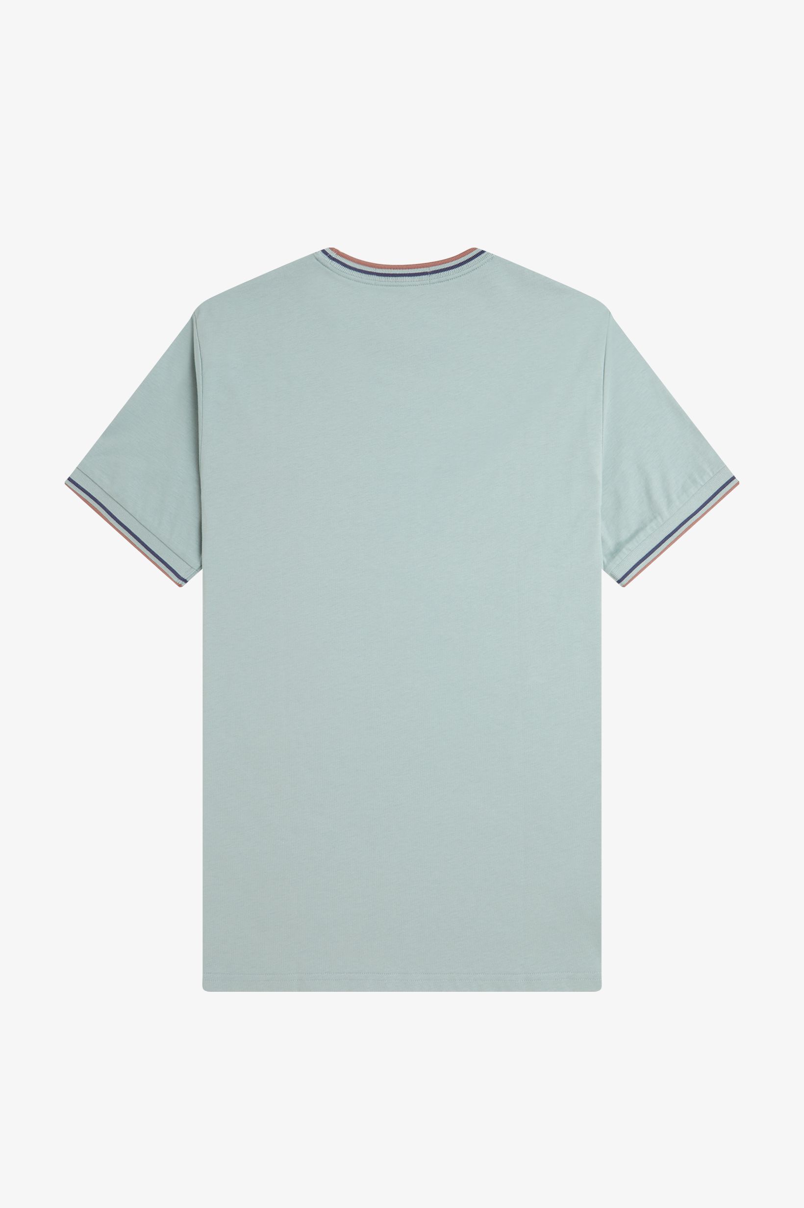 Fred Perry Twin Tipped T-Shirt in Silverblue/Tennisblue/Cinnamon