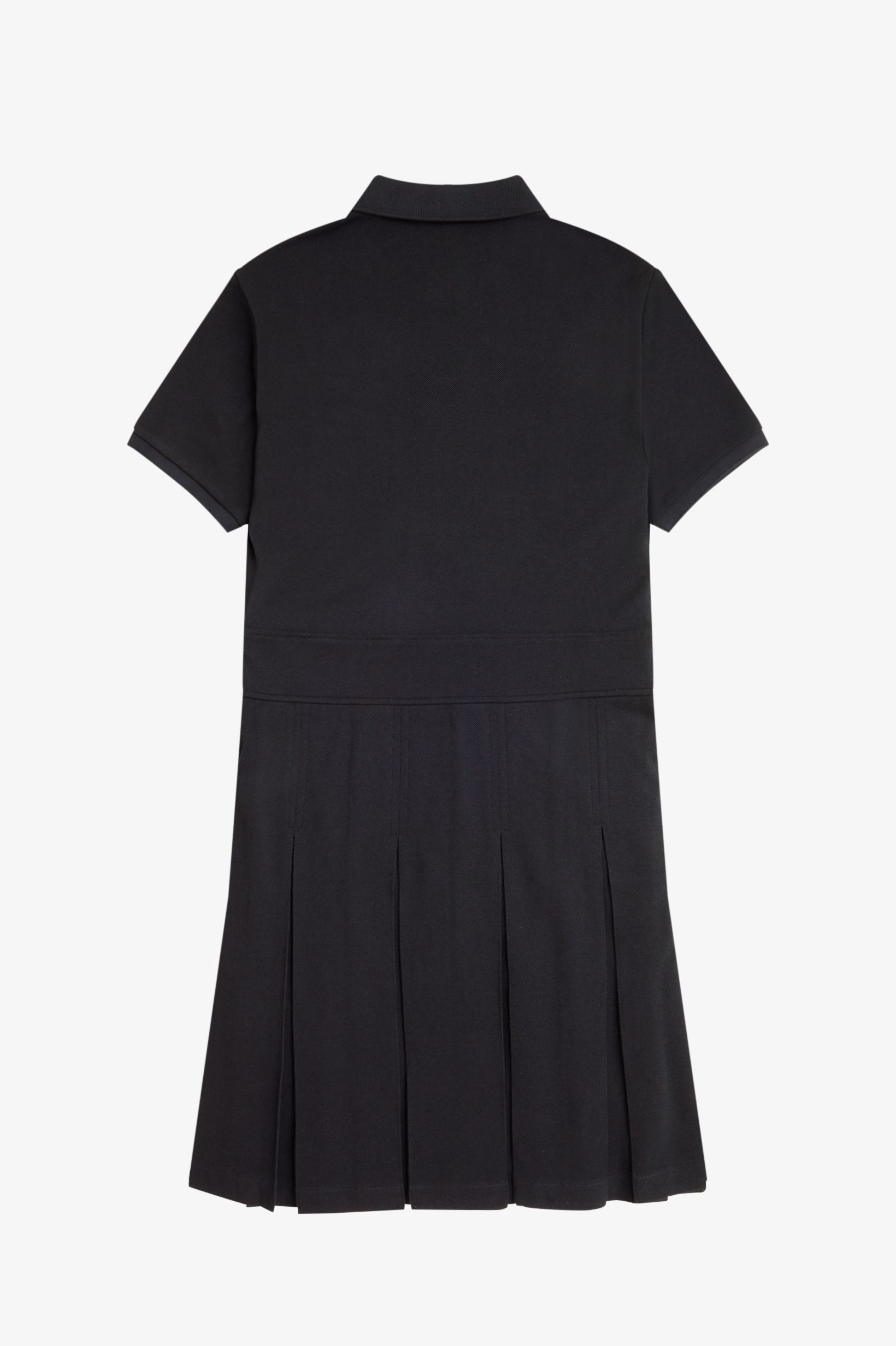 Fred Perry Pleated Tennis Dress in Black