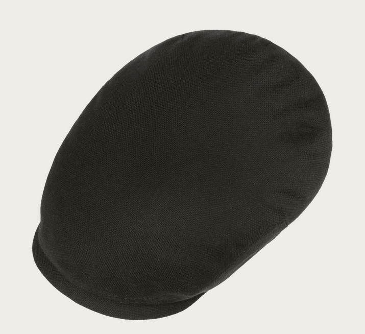 Stetson Carlstown Wool Driver Flatcap in Black