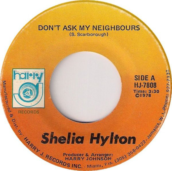 Sheila Hylton - Don't Ask My Neighbours / Version (7")