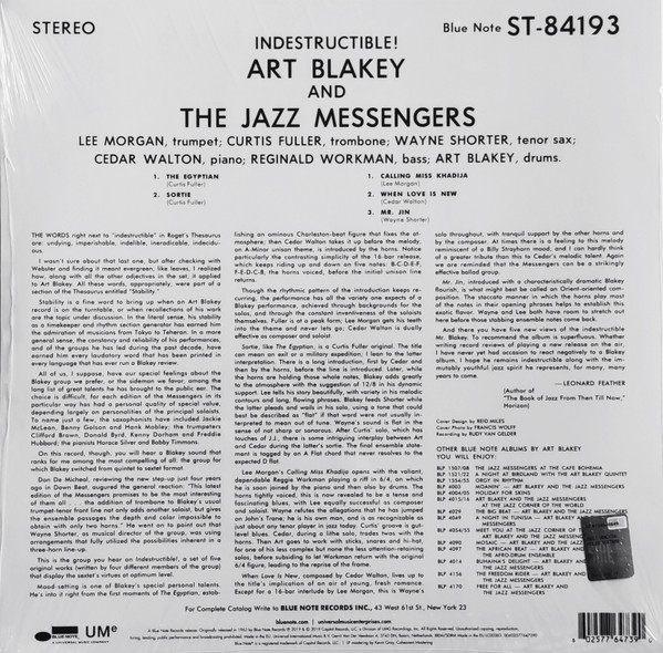 Art Blakey & The Jazz Messengers – Indestructible! (LP)