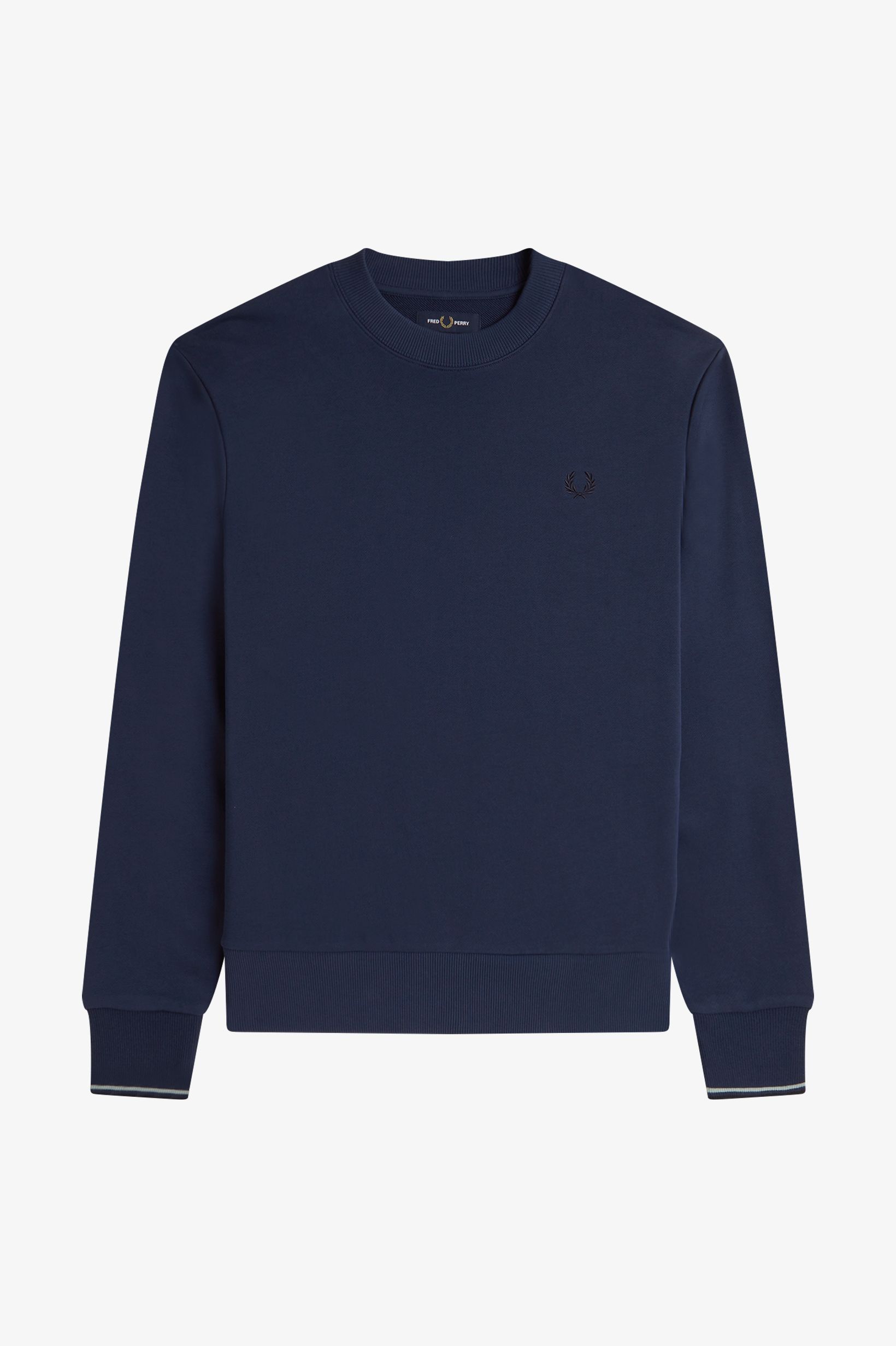 Fred Perry Crew Neck Sweatshirt in Tennisblue 