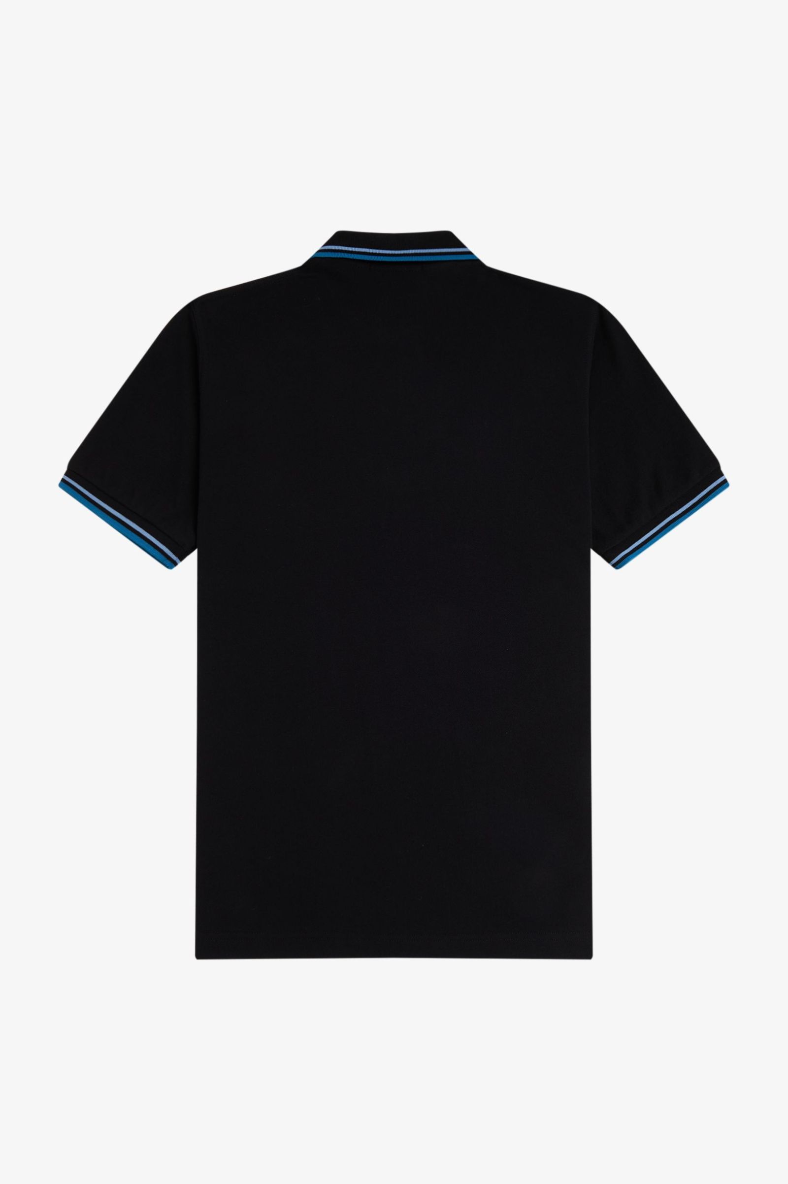 Fred Perry Twin Tipped Shirt in Black/Sky/Ocean