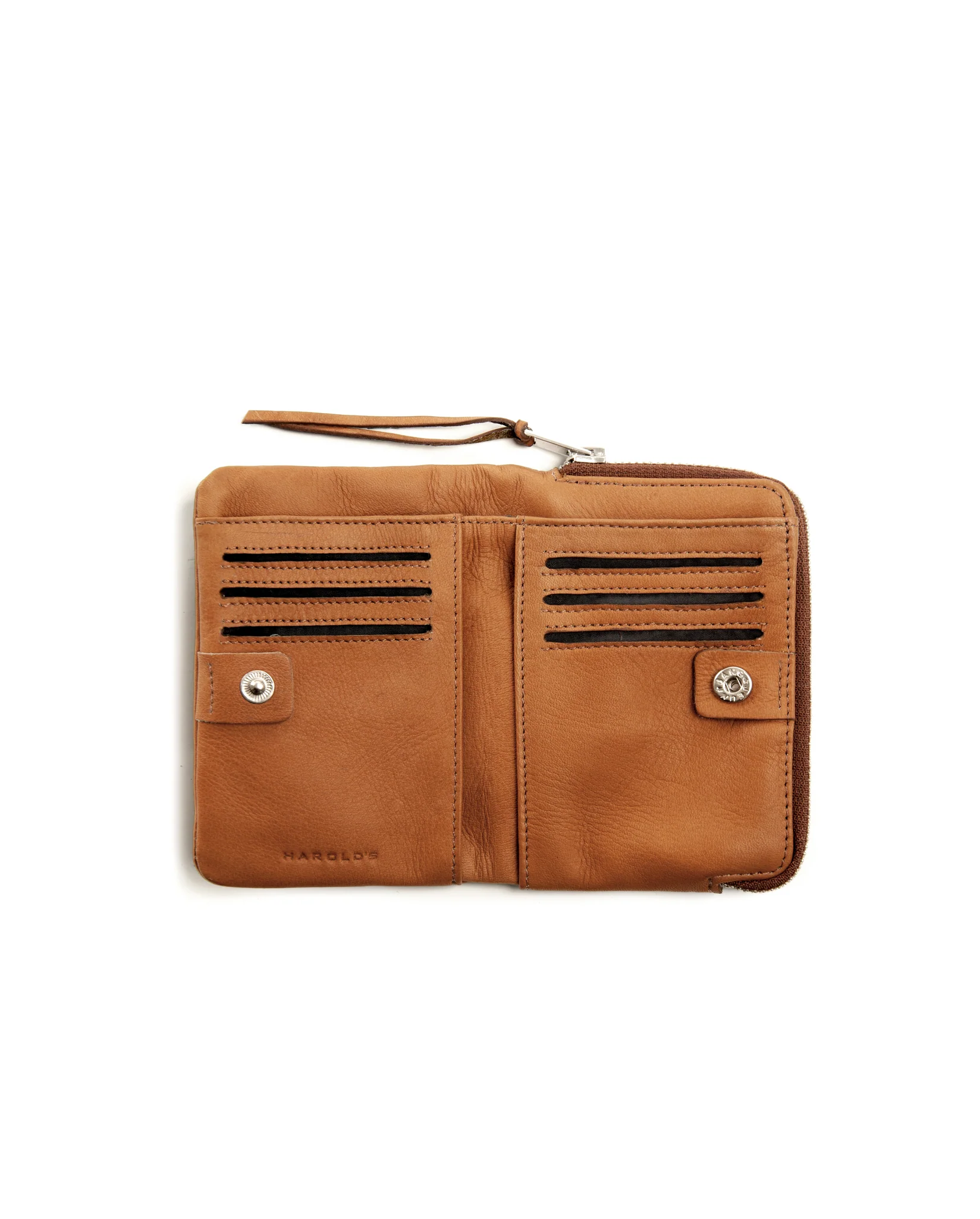 Harolds Chacoral Medium Soft Wallet in Cognac