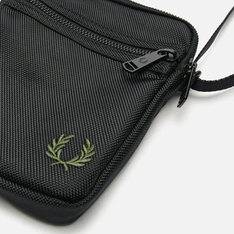 Fred Perry Ballistic Nylon Side Bag in Black 