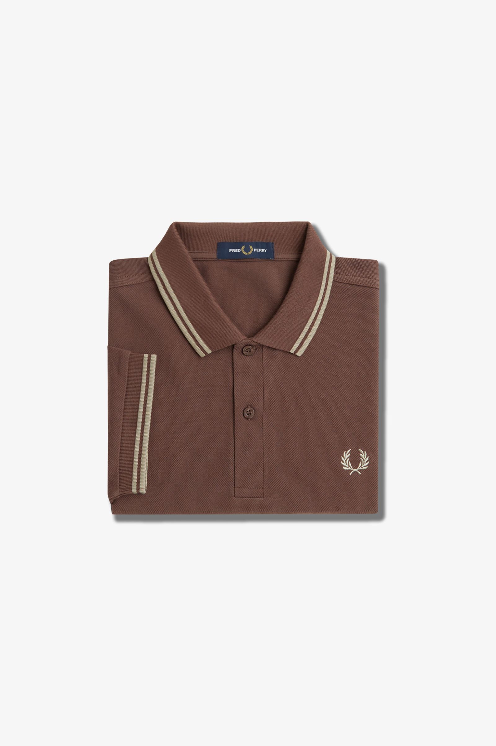 Fred Perry Twin Tipped Shirt Carrington Brick / Warm Grey