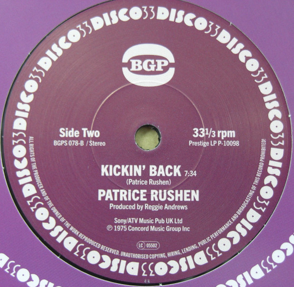 Patrice Rushen – Haw-Right Now / Kickin' Back (7")