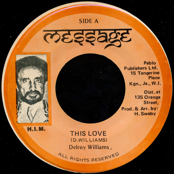 Delroy Williams – This Love (7")