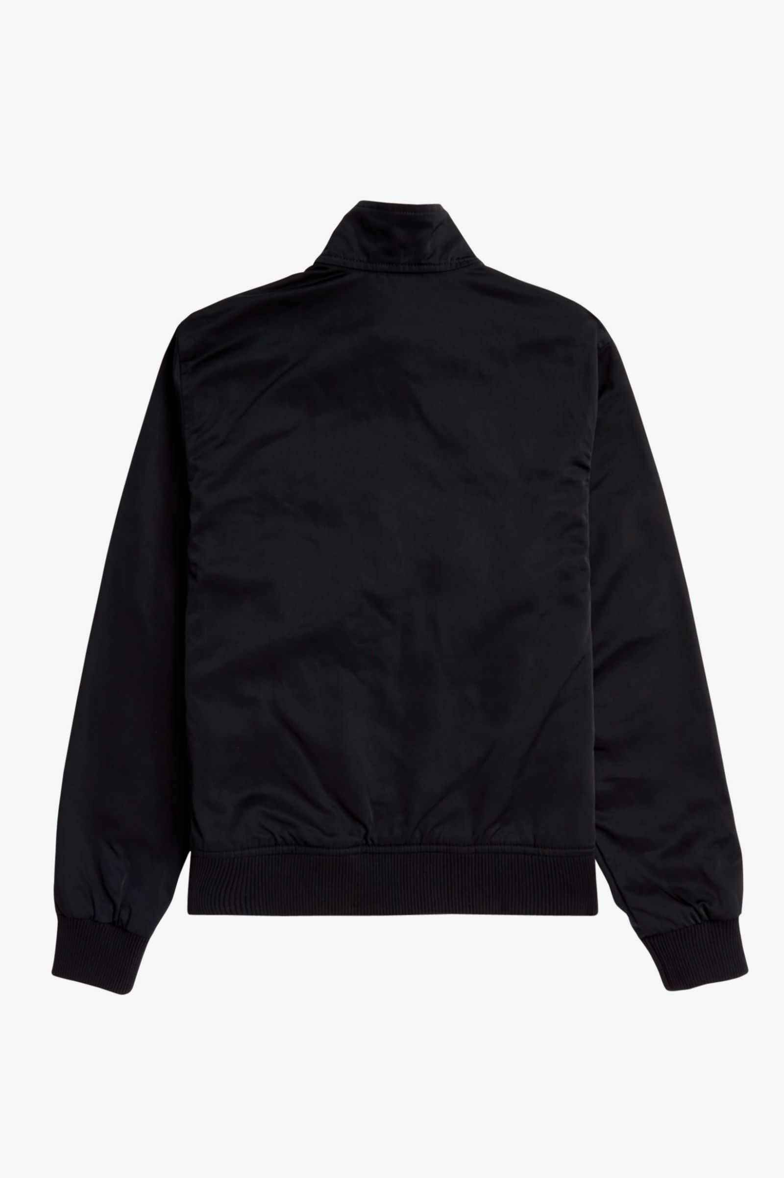 Fred Perry Zip through Satin Jacket in Black