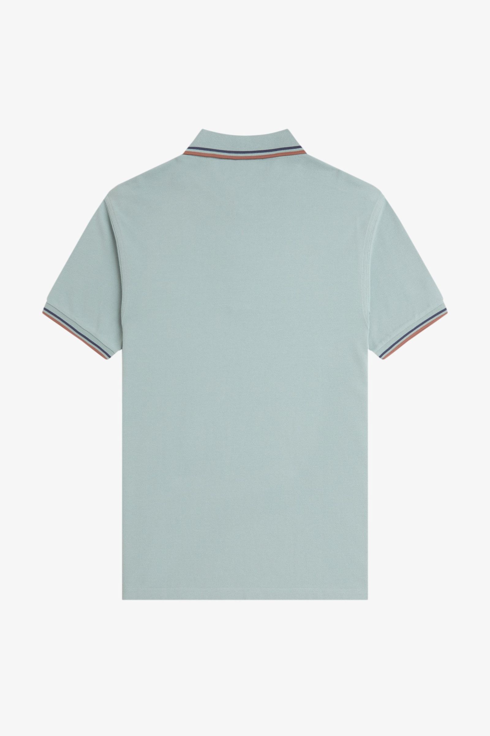 Fred Perry Twin Tipped Shirt in Silver Blue/Tennis Blue/Cinnamon