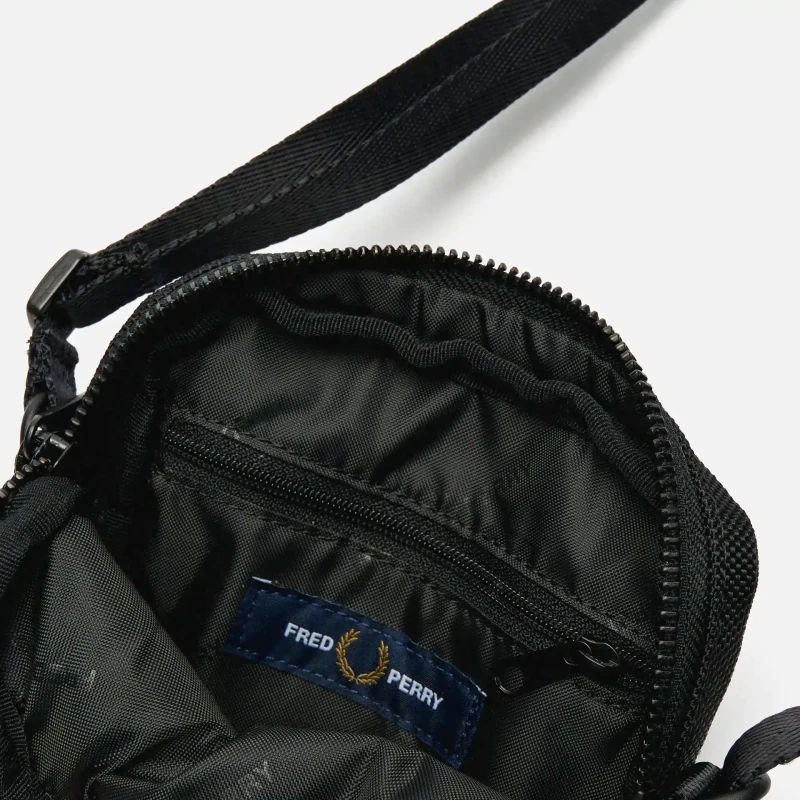 Fred Perry Ballistic Nylon Side Bag in Black 