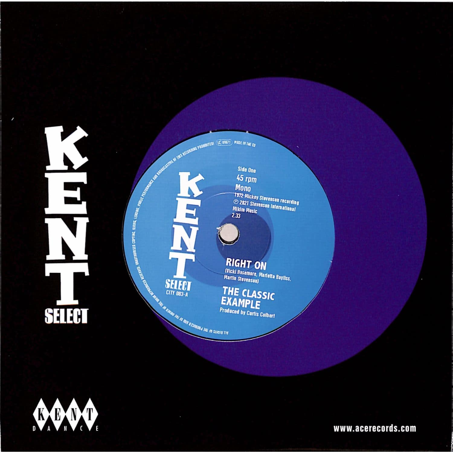 The Classic Example – Right On / I Found Me A Girl (7")  