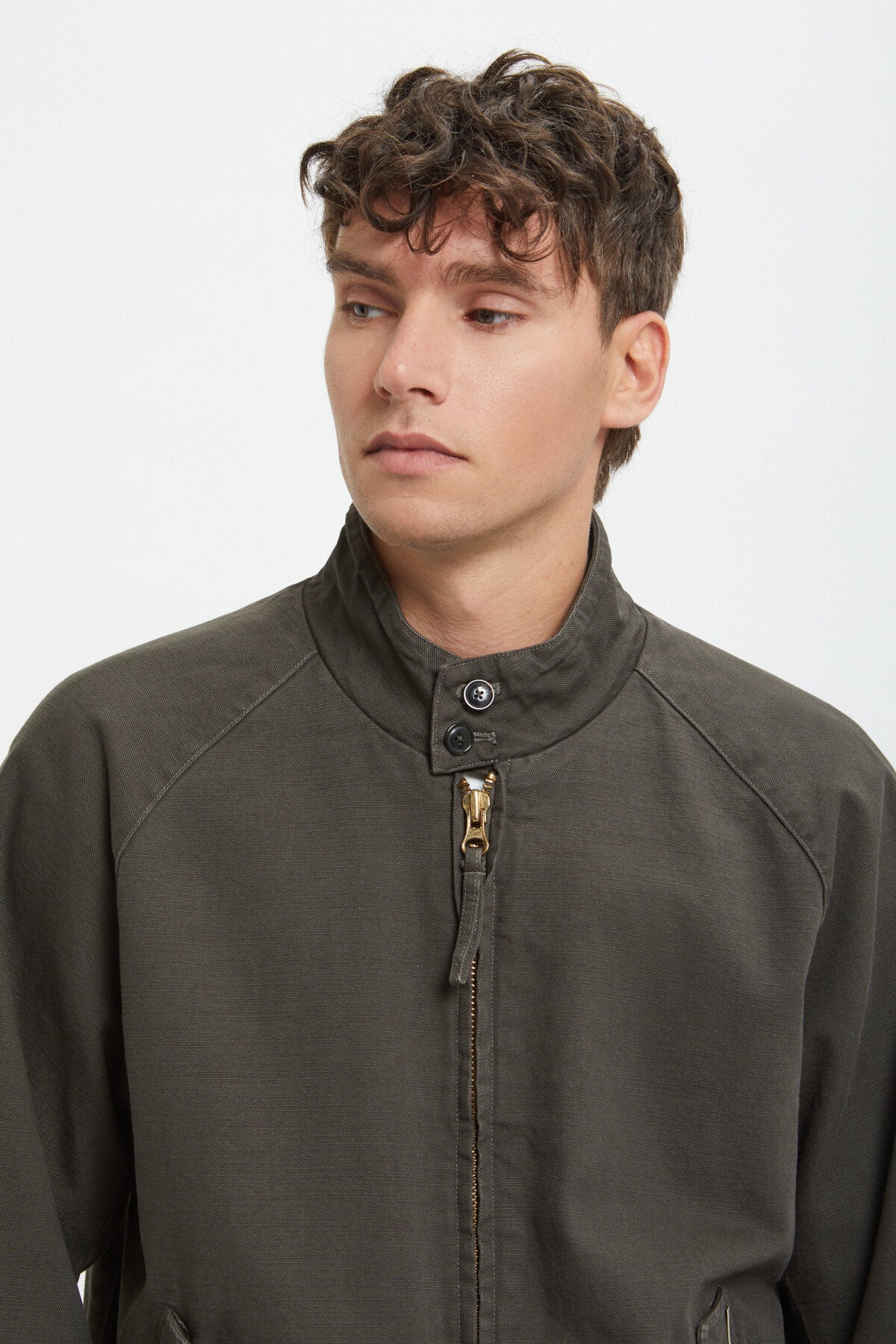 Baracuta Canvas GD G9 Jacket in Faded Black 