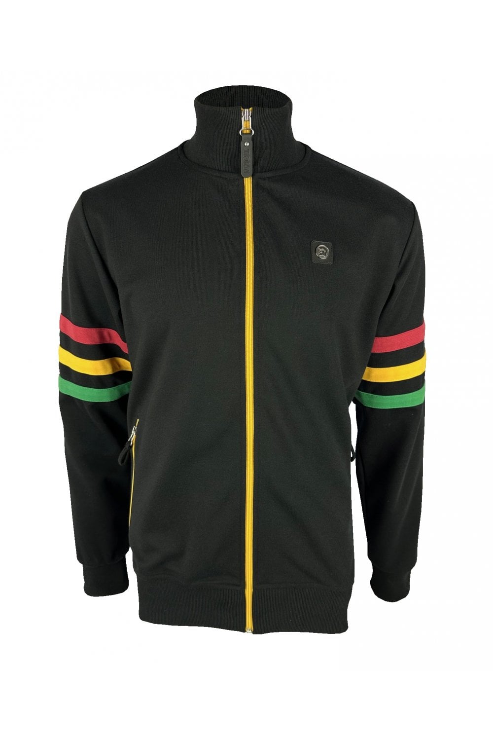 Trojan Stripe Sleeve Track Top in Rasta