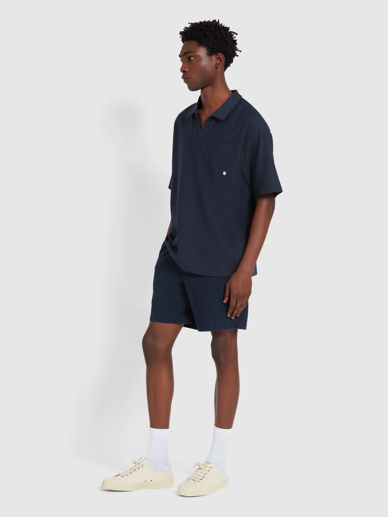 Farah Caspion Polo Shirt in True Navy 