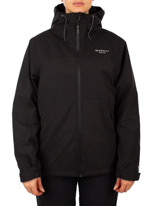 Iriedaily Kat Hooded Jacket in Black 