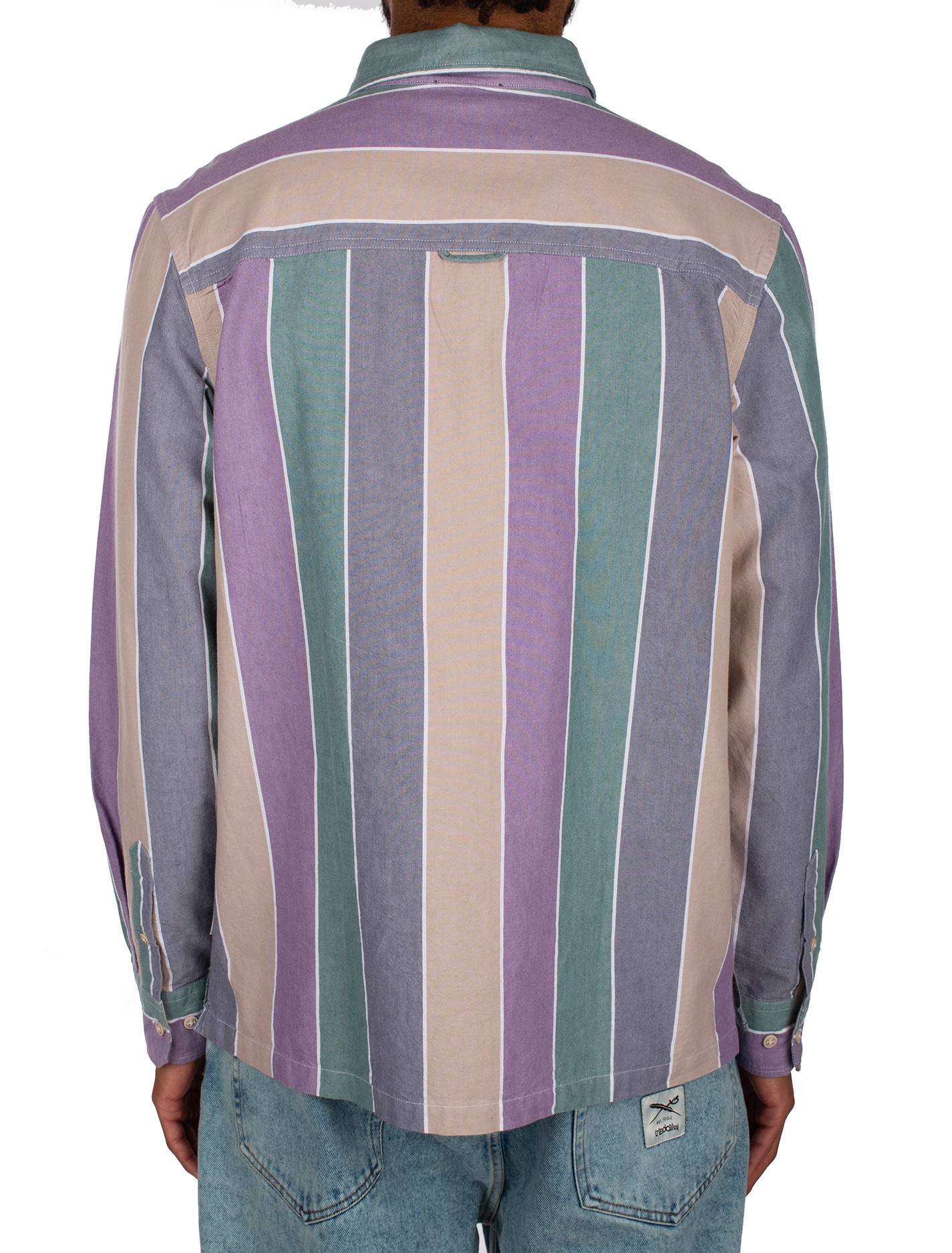 Iriedaily Samuel Stripe Shirt in P. Haze