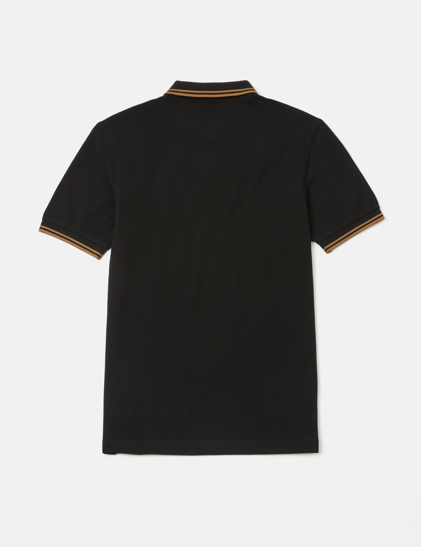 Fred Perry Twin Tipped Shirt M3600 in Black/Shaded Stone