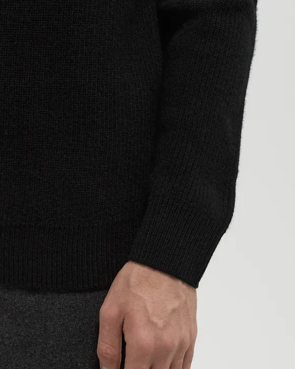 Fred Perry Lambswool Jumper in Black