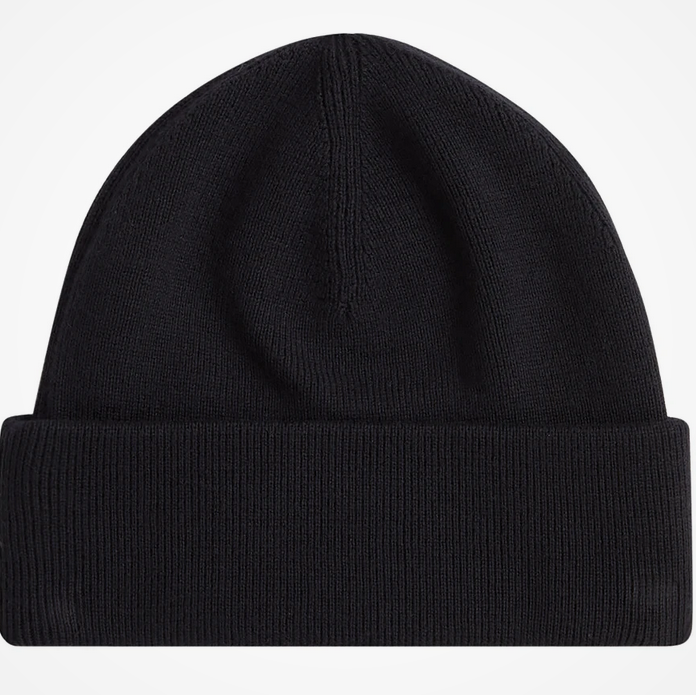 Fred Perry Classic Beanie in Black/Whisky Brown