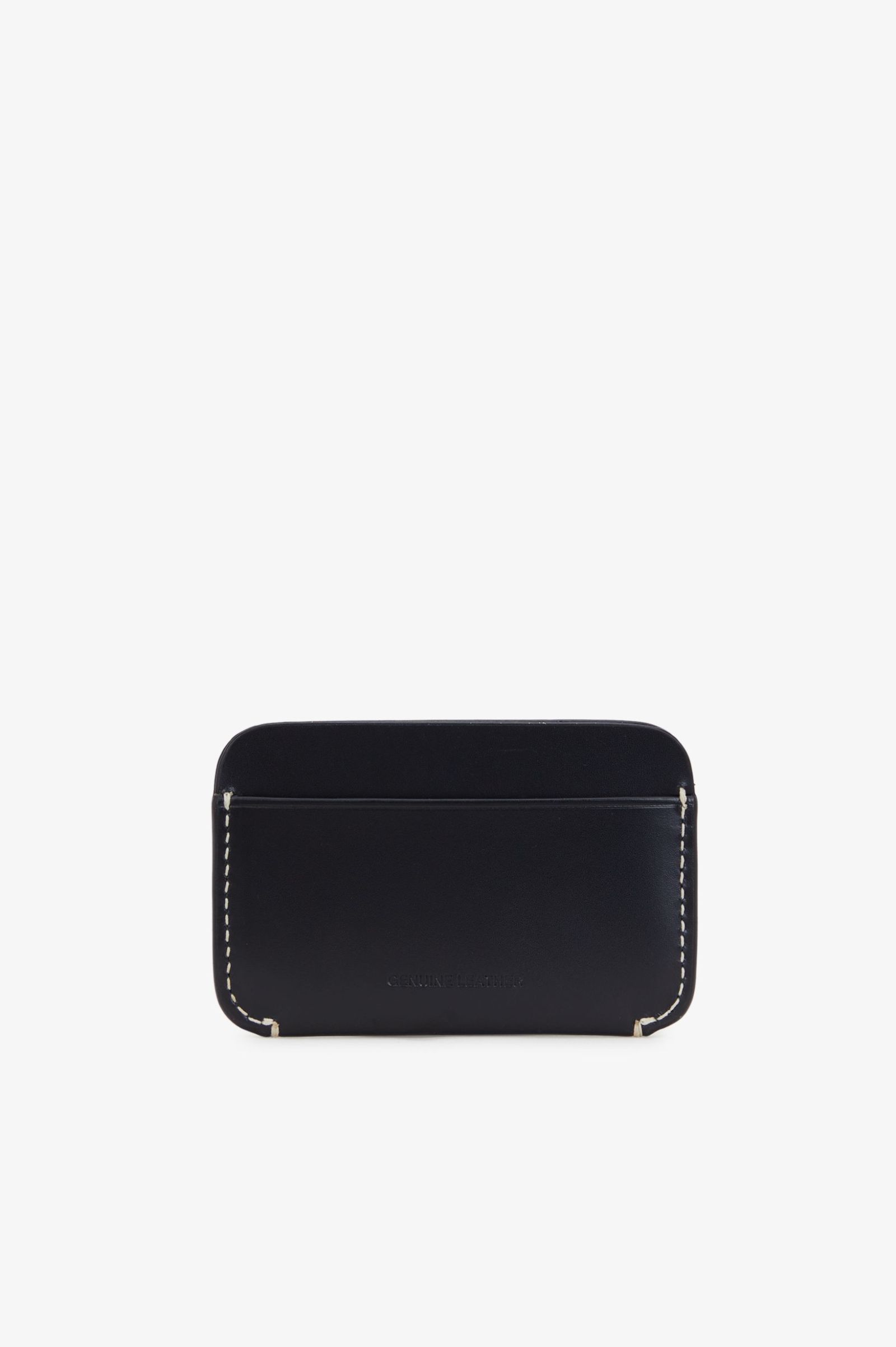 Fred Perry Box Leather Cardholder in Black