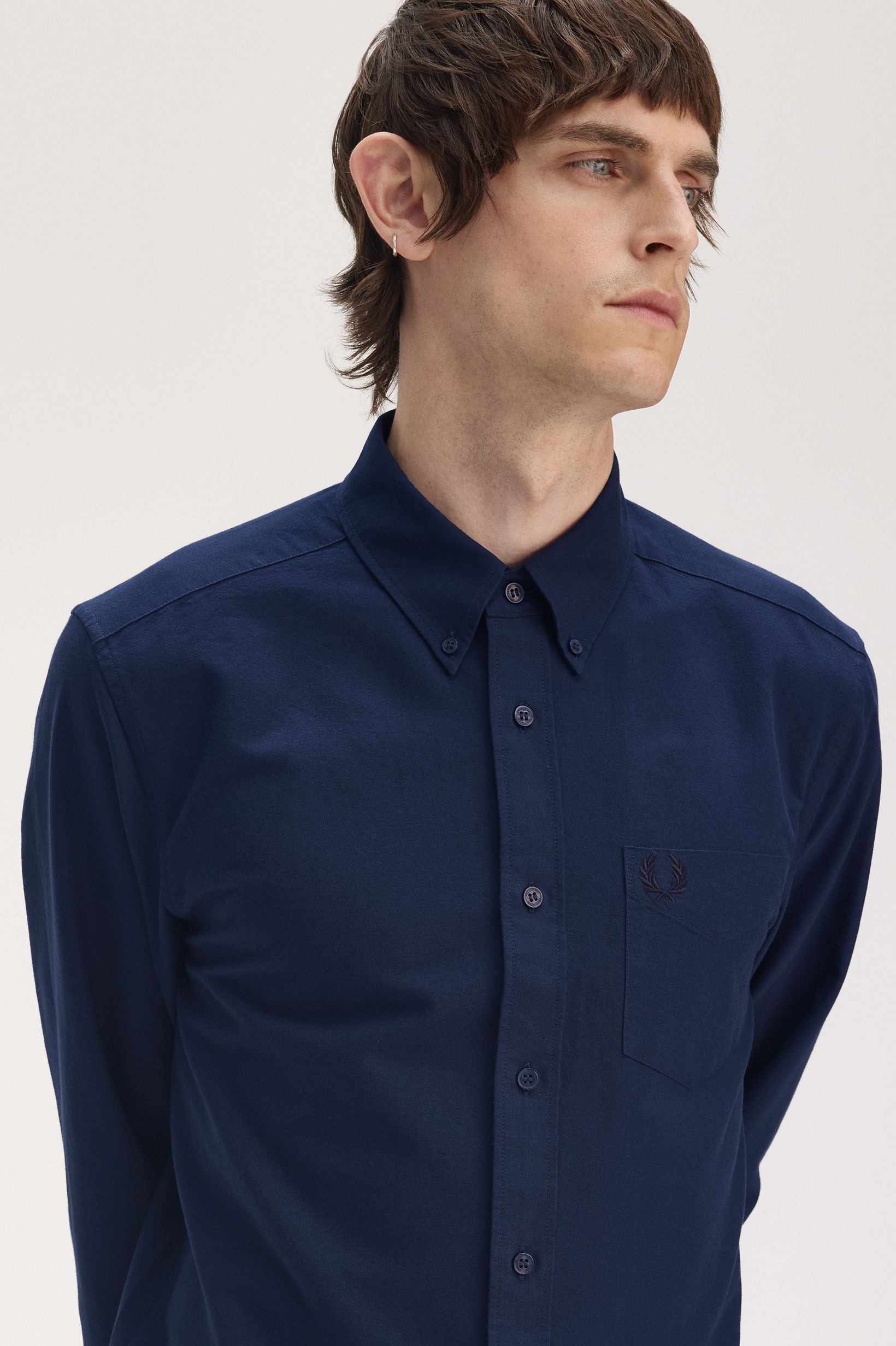 Fred Perry Oxford Shirt in Tennisblue 