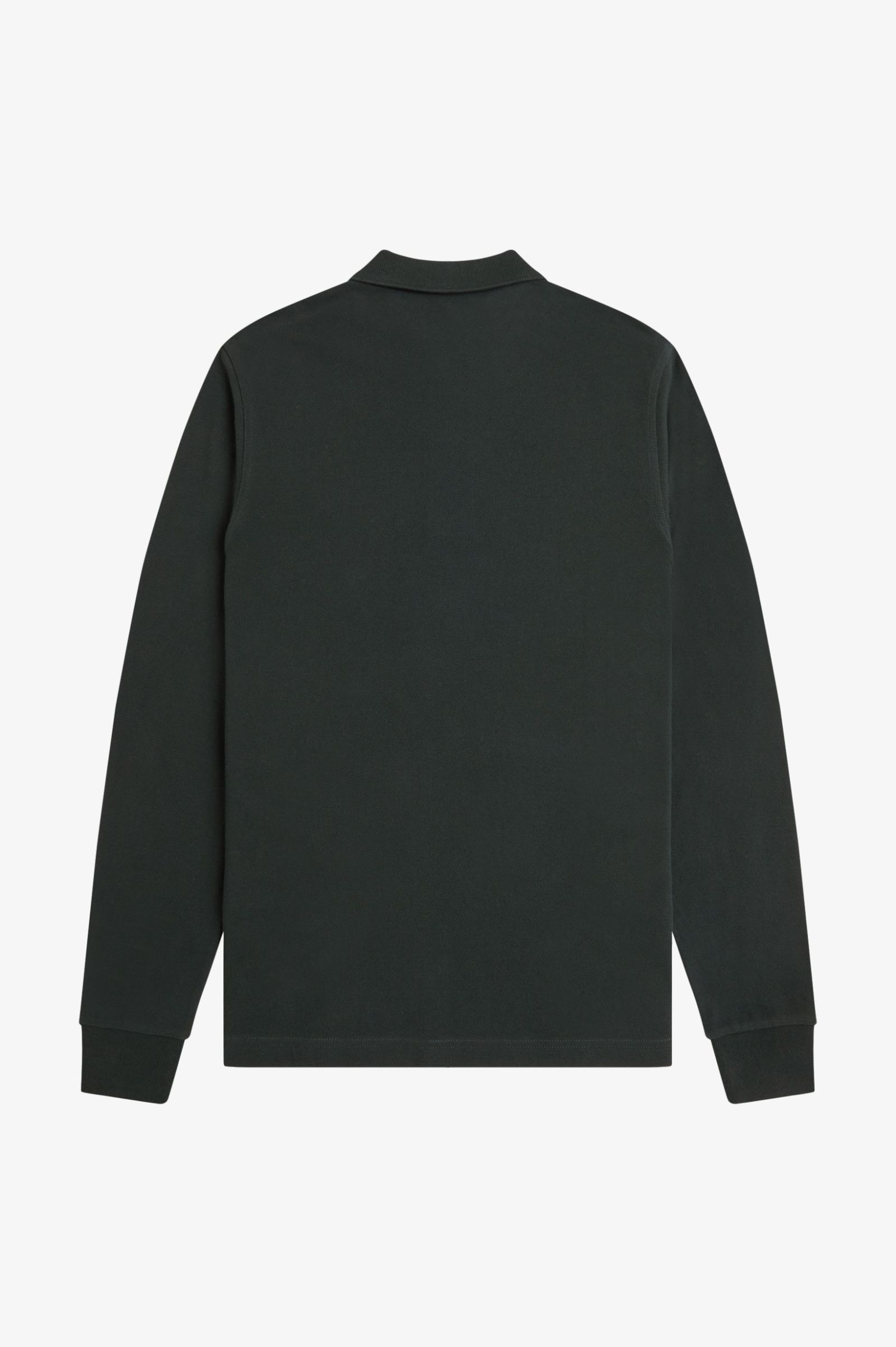 Fred Perry Long Sleeve Plain Shirt in Nightgreen/Marmelade