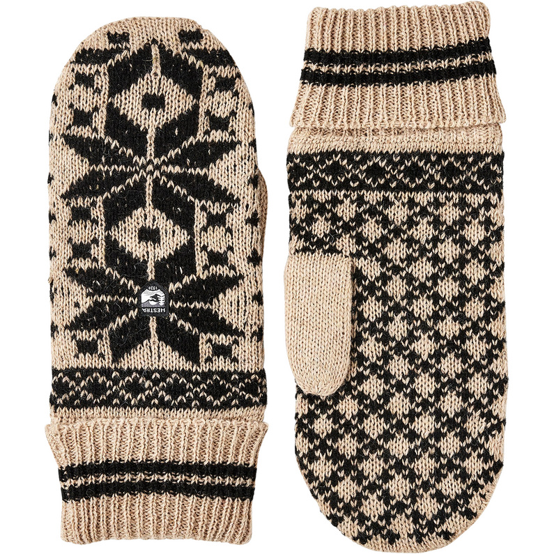 Hestra Isvik Mitt Handschuhe Beige/Schwarz