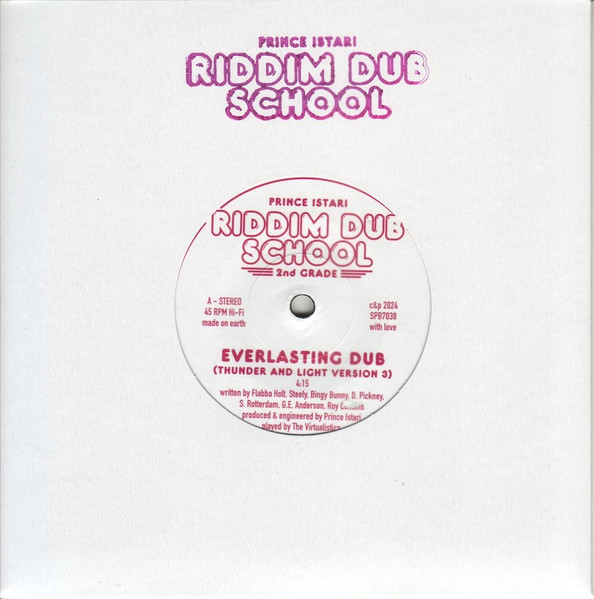 Prince Istari – Riddim Dub School 2nd Grade -  Everlasting Dub (Thunder And Lightning Dub)  / Ebb And Flow (Drum And Bass Is The Place)(7")  