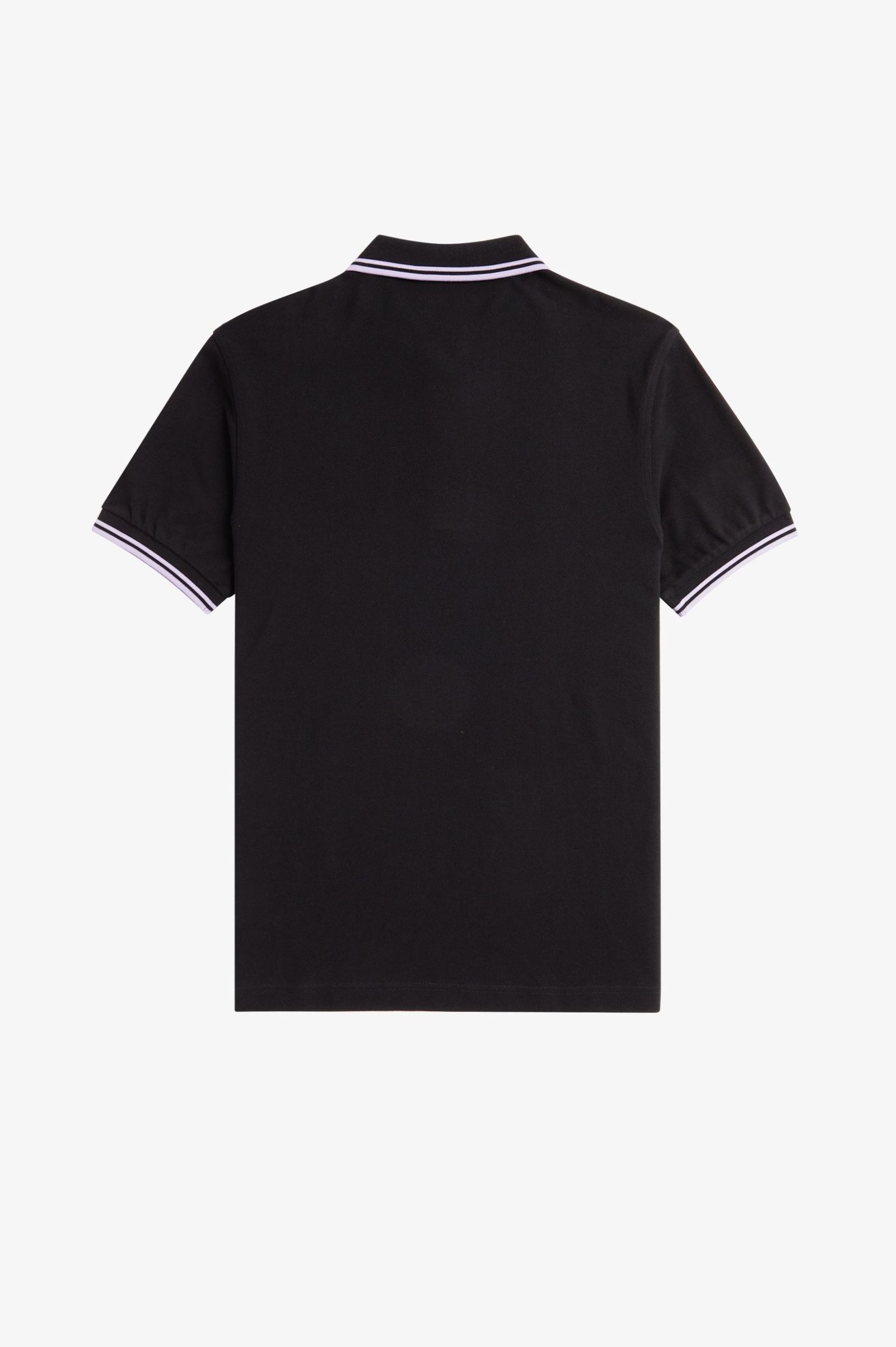 Fred Perry M3600 Twin Tipped Shirt in Black / Ultraviolet / Ultraviolet