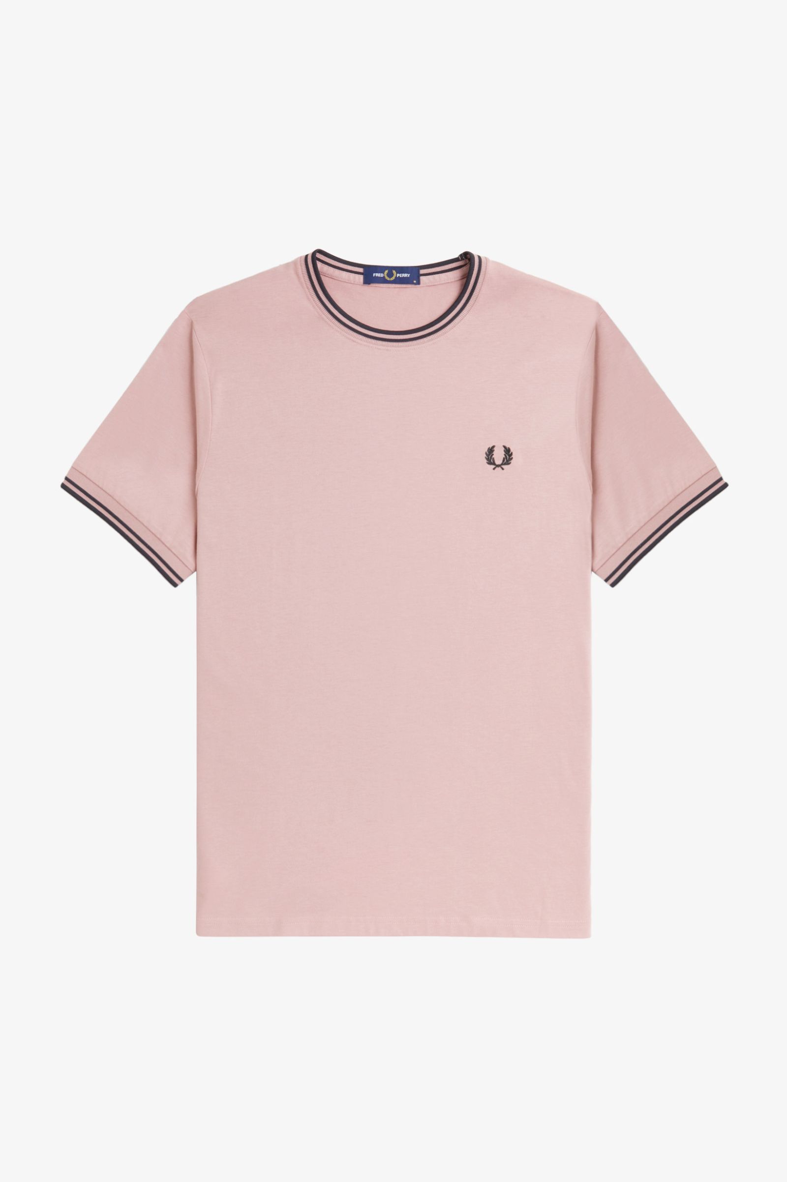 Fred Perry Twin Tipped T-Shirt Dusty Rose Pink / Black