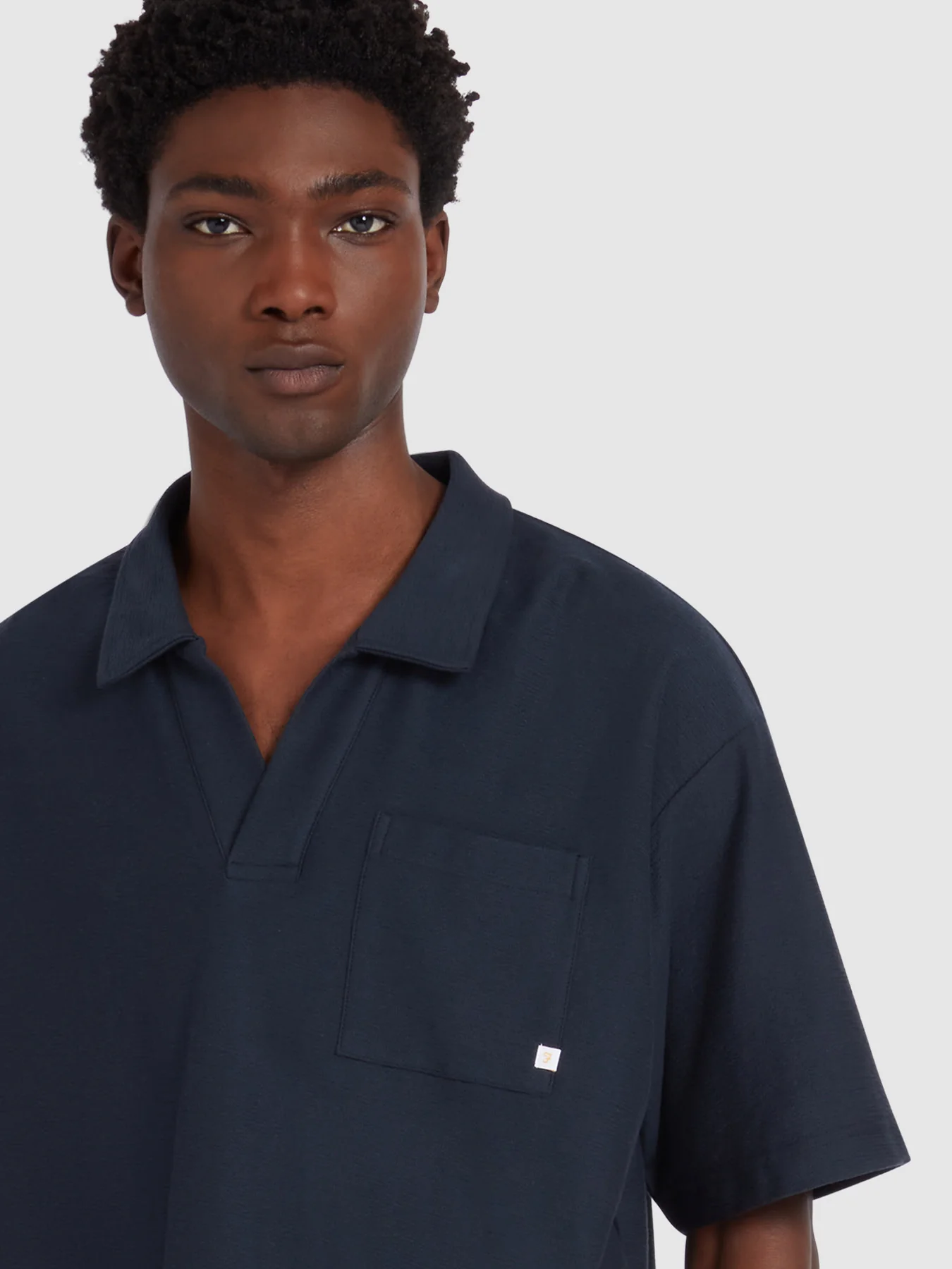 Farah Caspion Polo Shirt in True Navy 