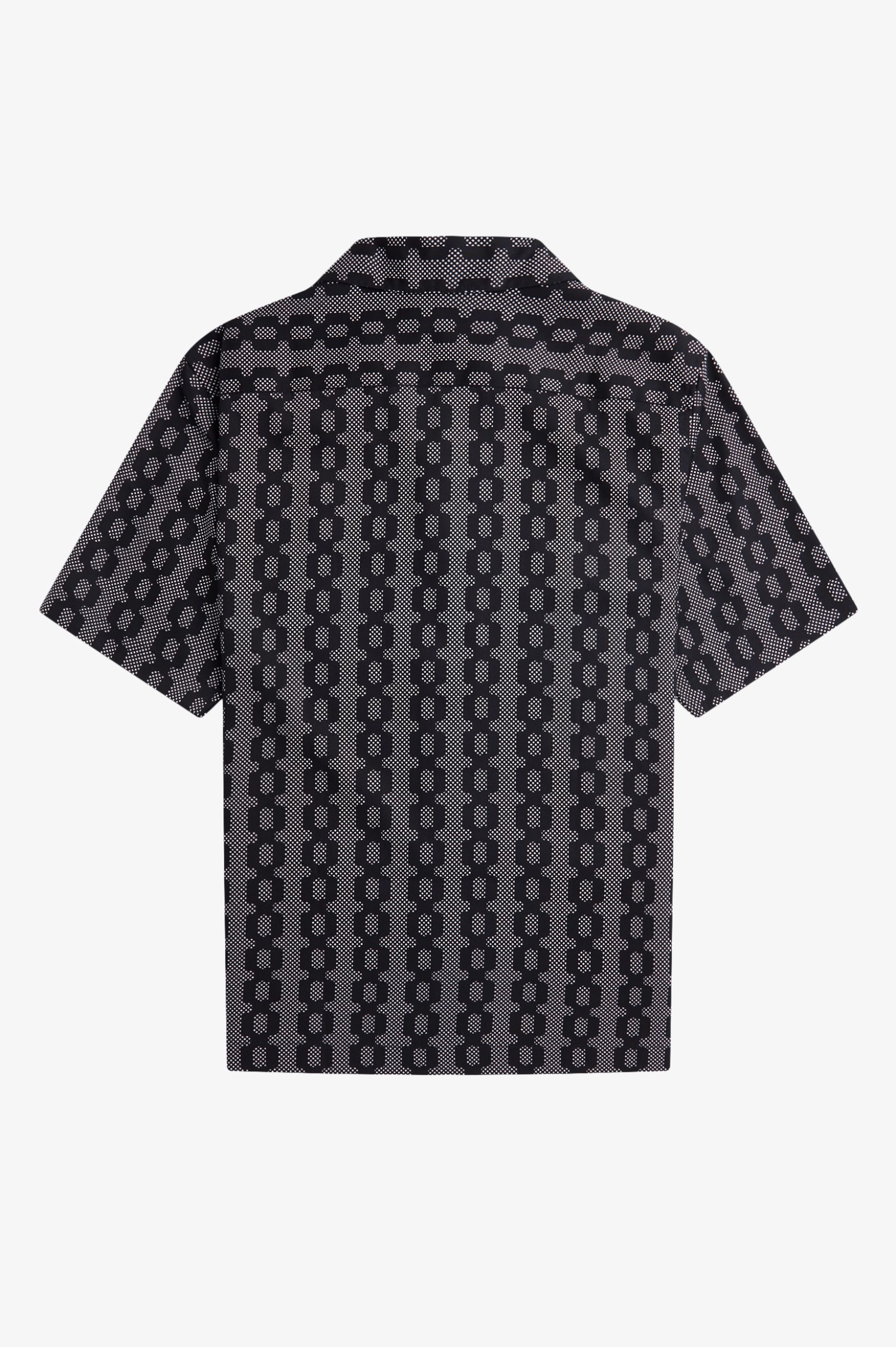 Fred Perry Cable Print Revere Collar Shirt