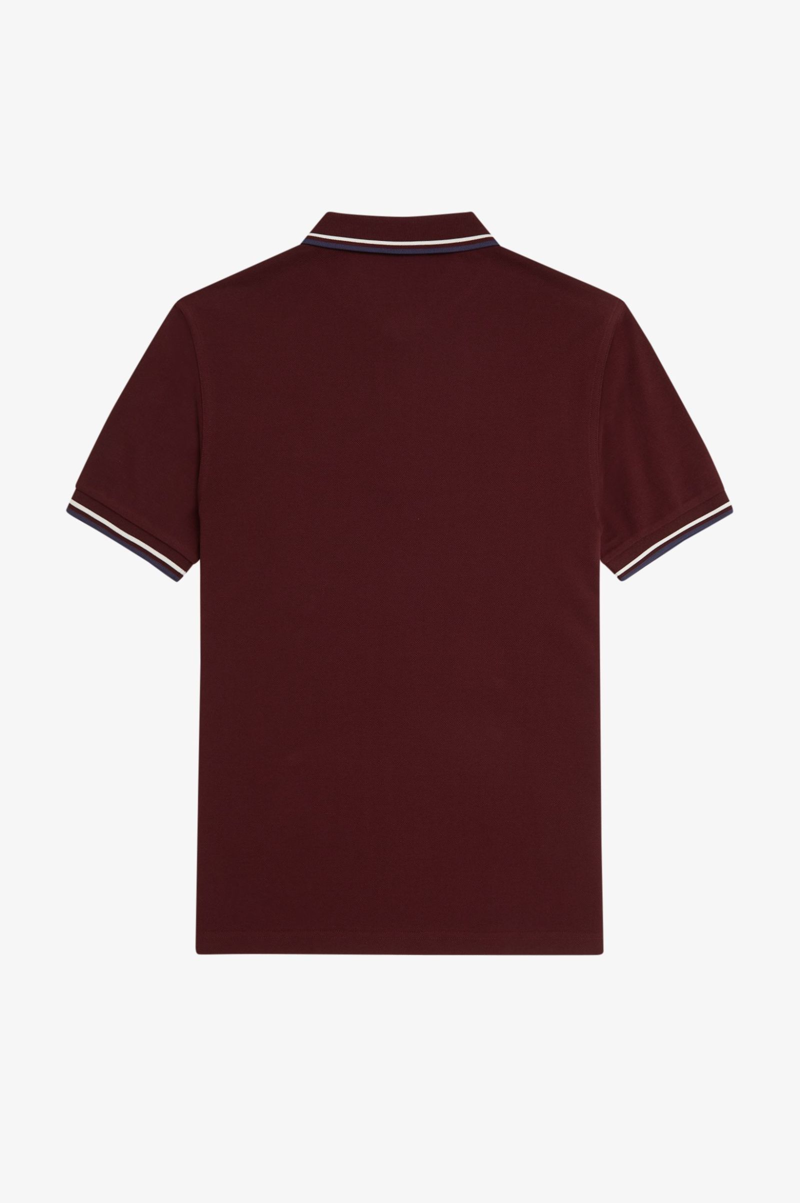 Fred Perry Twin Tipped Poloshirt M3600 Oxblood/Ecru/Tennis Blue 