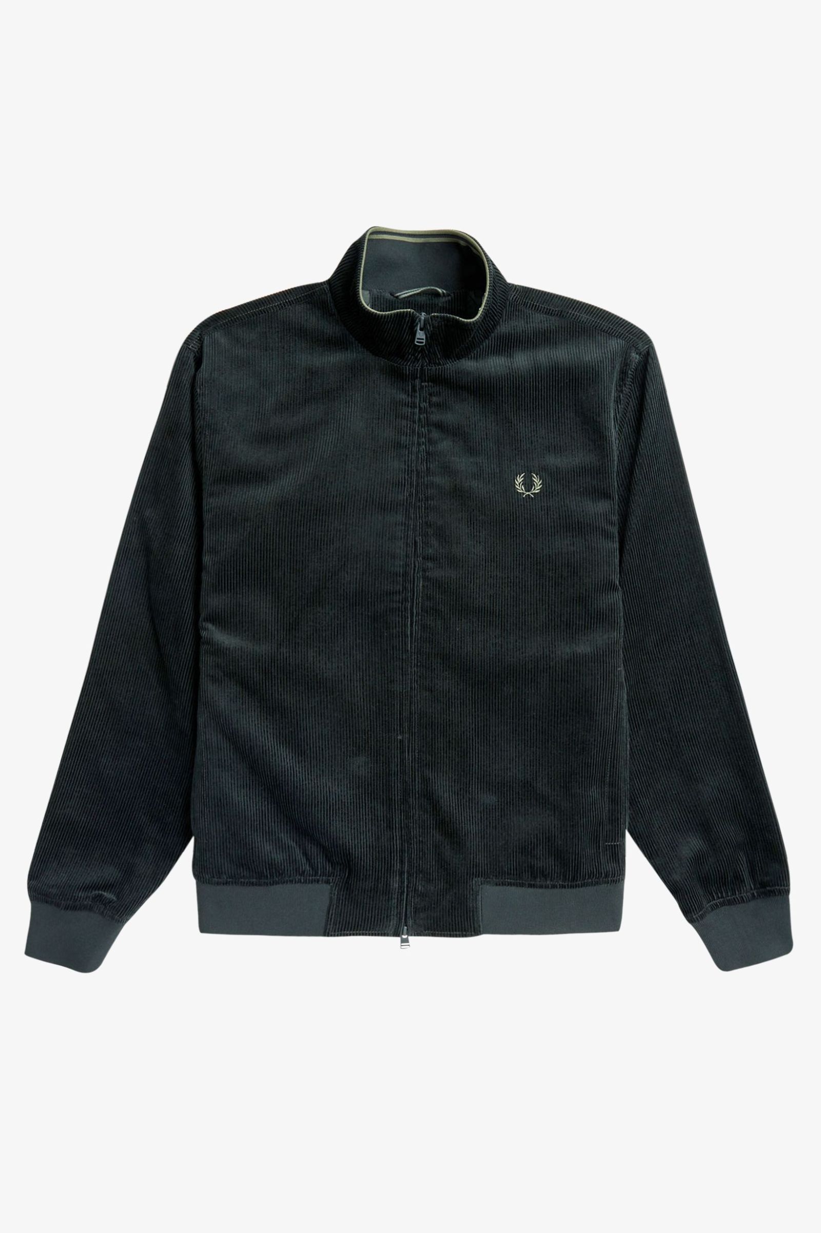 Fred Perry Cord Brentham Jacket in Night Green