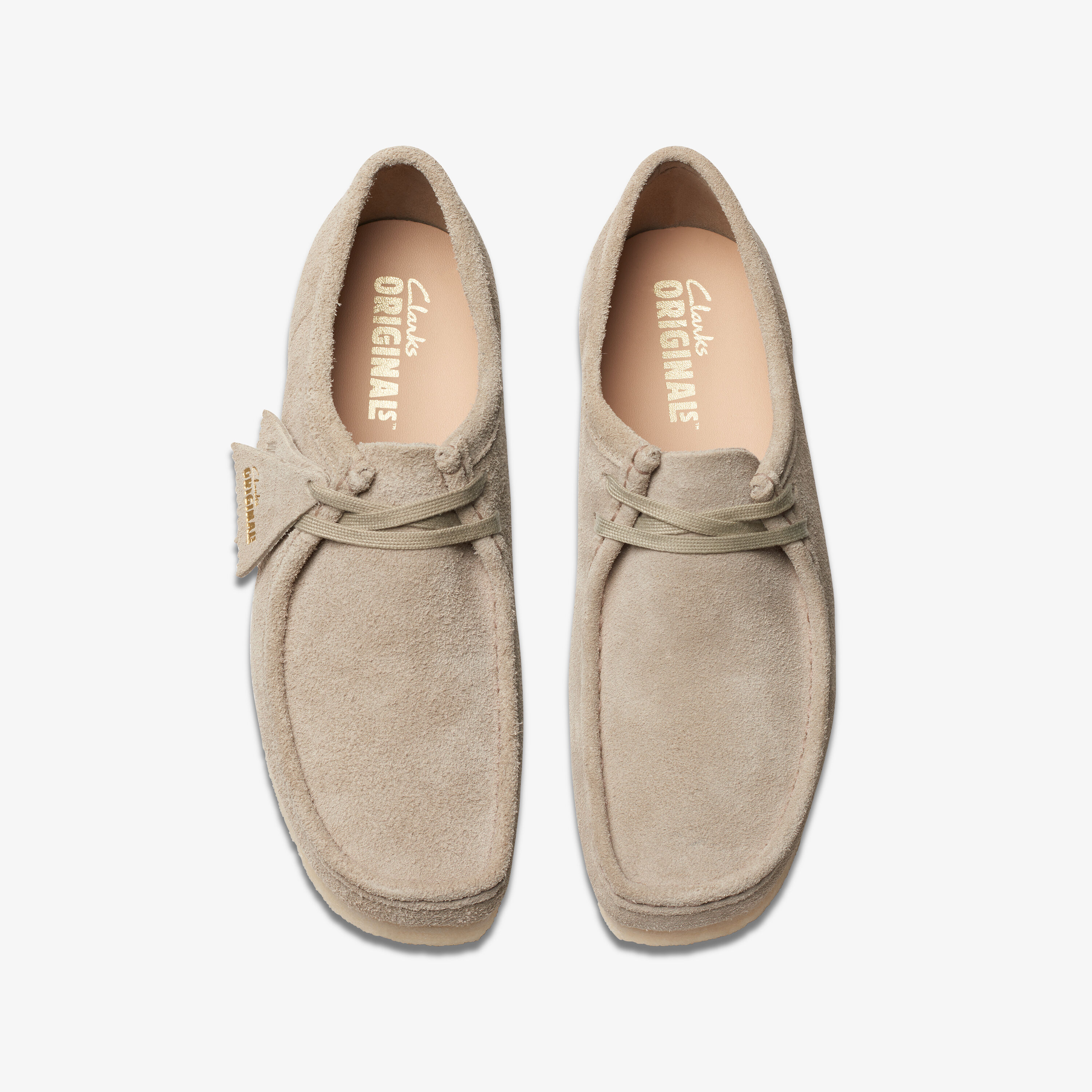 Clarks Wallebee in Pale Grey Sde