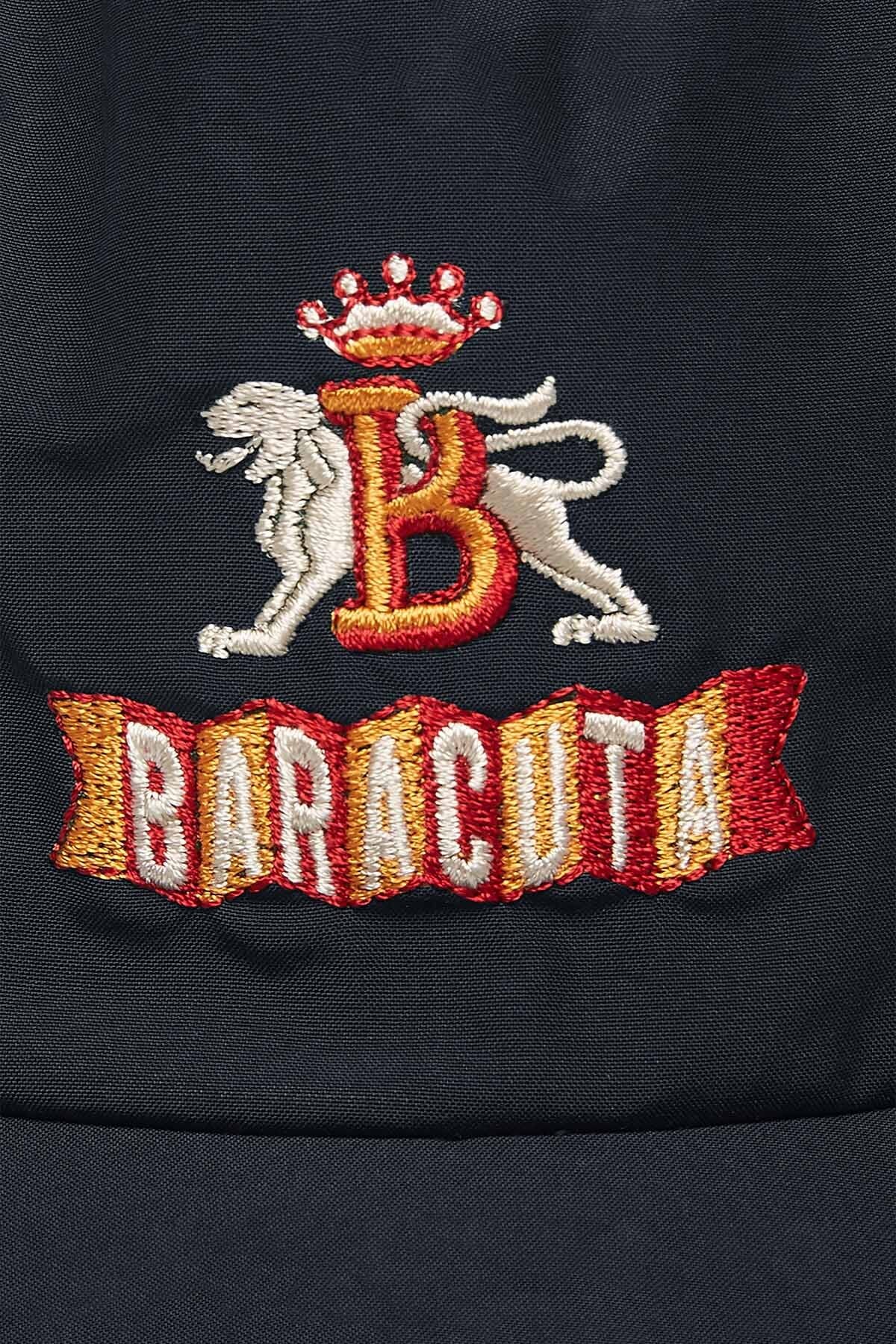 Baracuta Logo Baseball Cap in Dark Navy