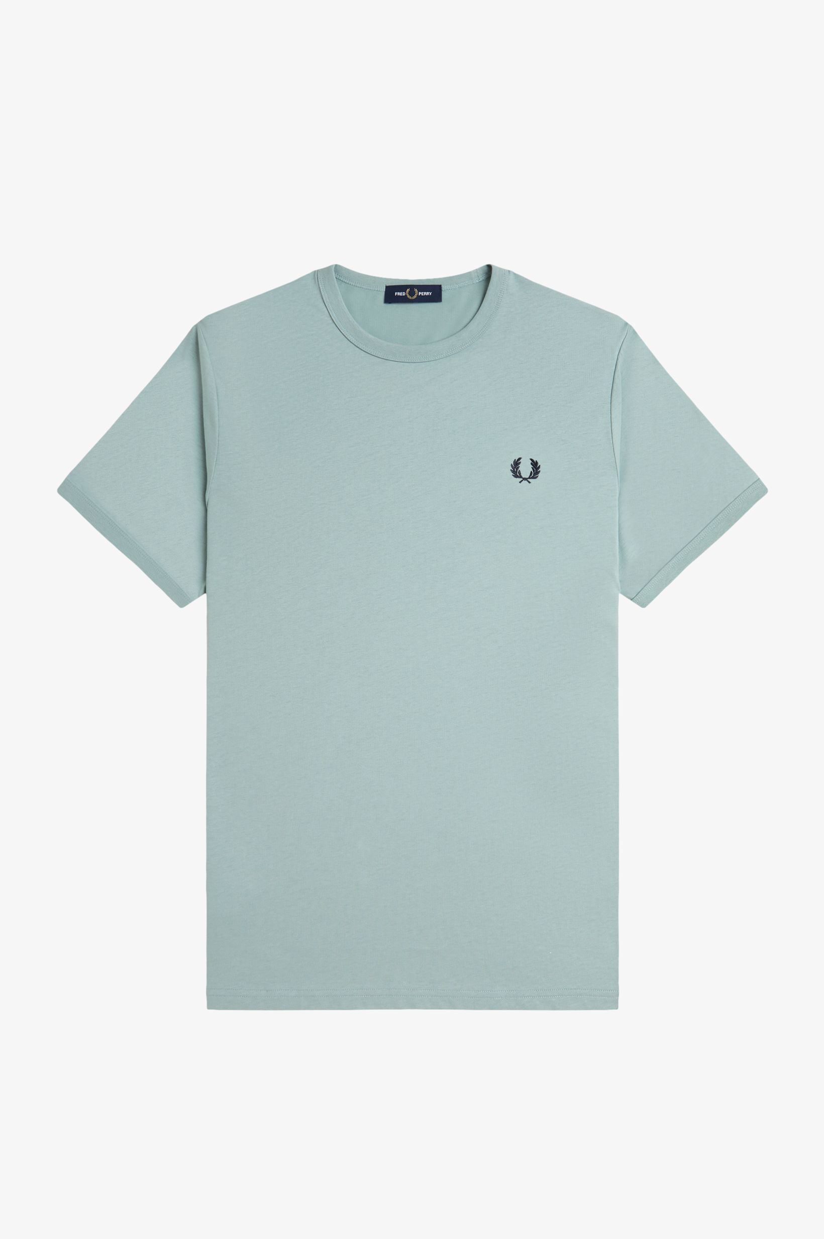 Fred Perry Ringer T-Shirt in Silver Blue