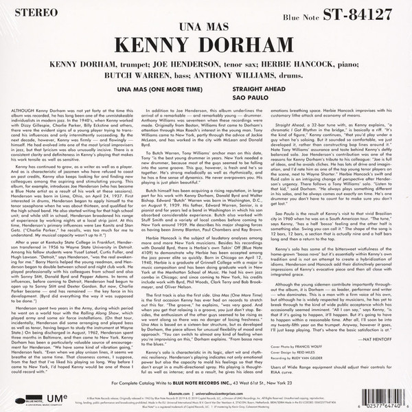 Kenny Dorham – Una Mas (One More Time) (LP)