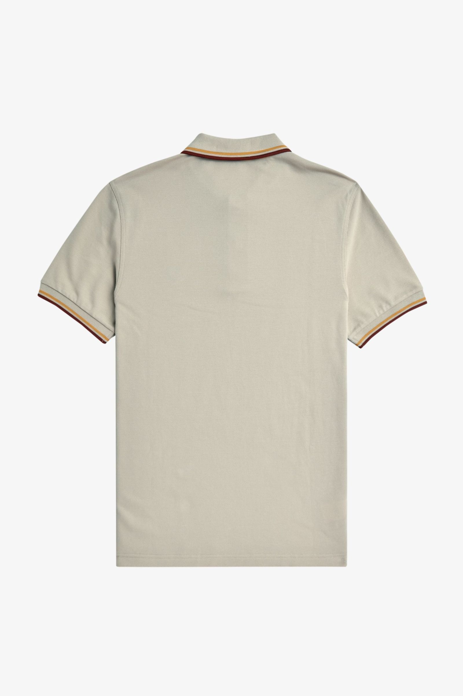 Fred Perry M3600 Twin Tipped Shirt in Oatmeal / Honeycomb / Whisky Brown