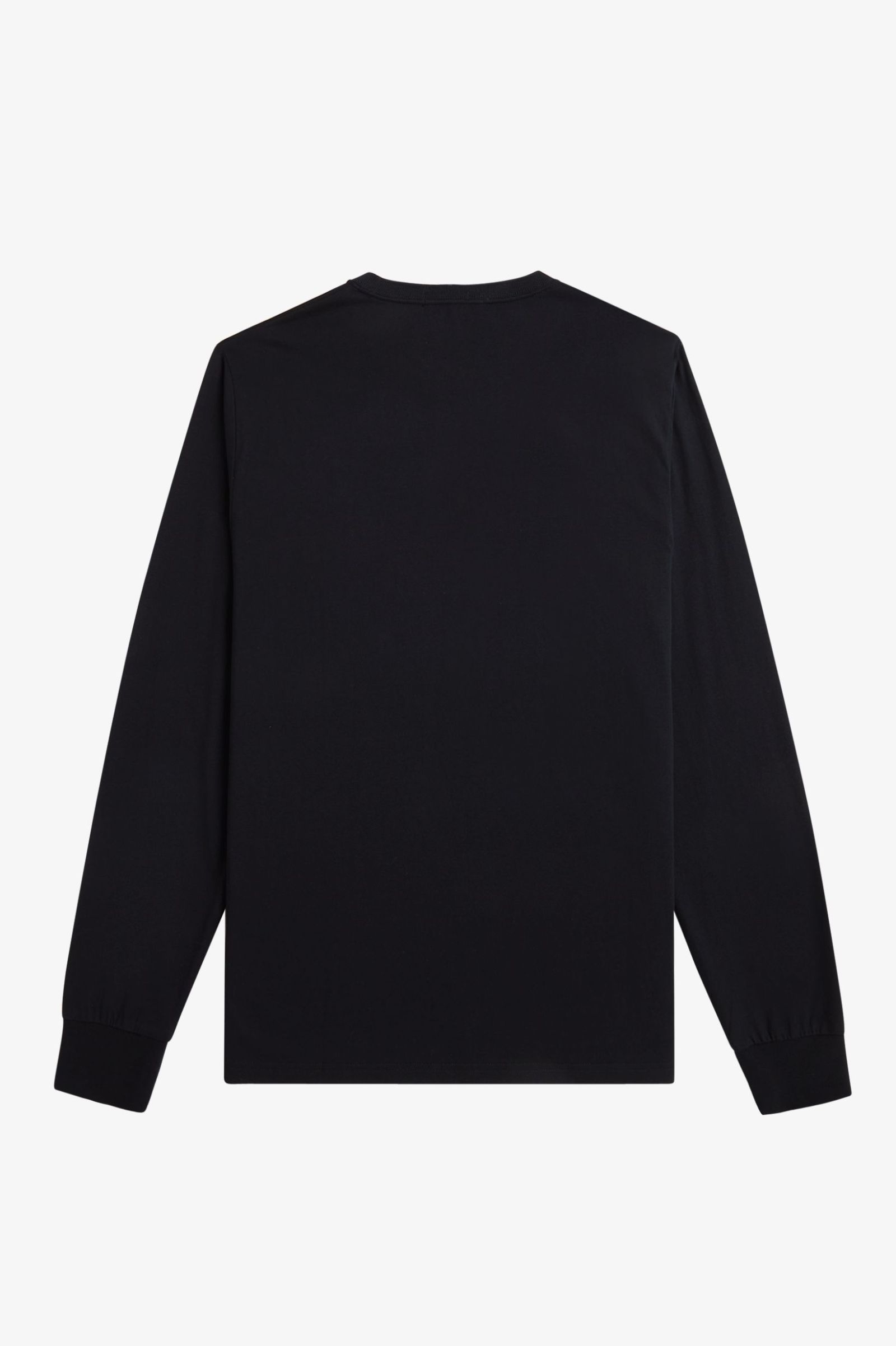 Fred Perry Long Sleeve Crew Neck T-Shirt Black