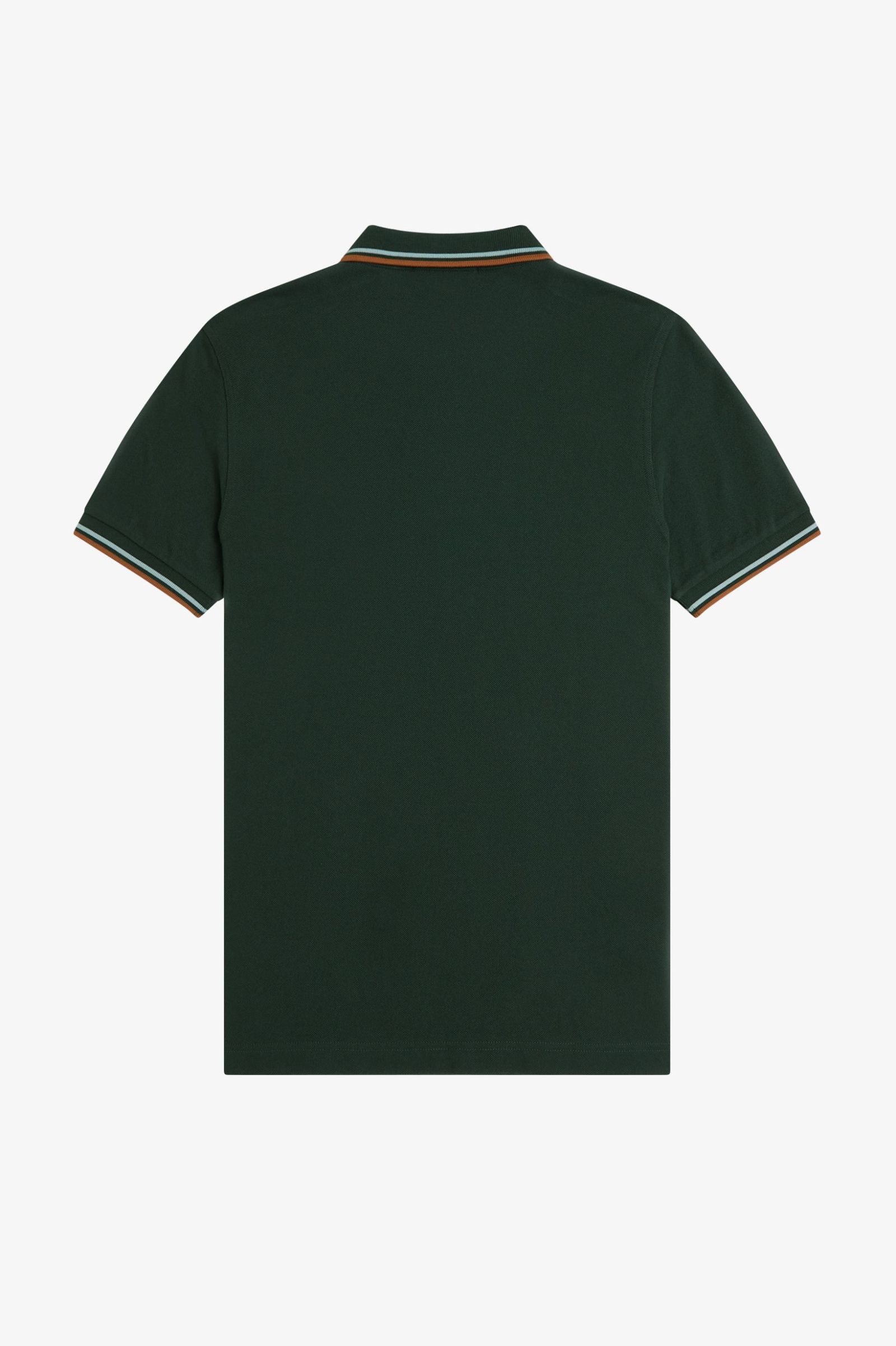 Fred Perry Twin Tipped Shirt in Night Green/Silver Blue 