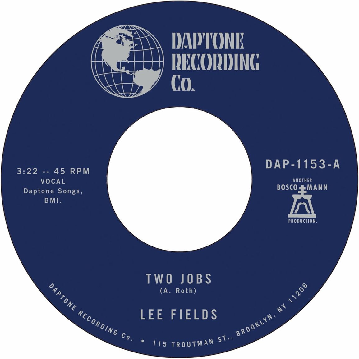 Lee Fields – Two Jobs / Save Your Tears For Someone New (7")    