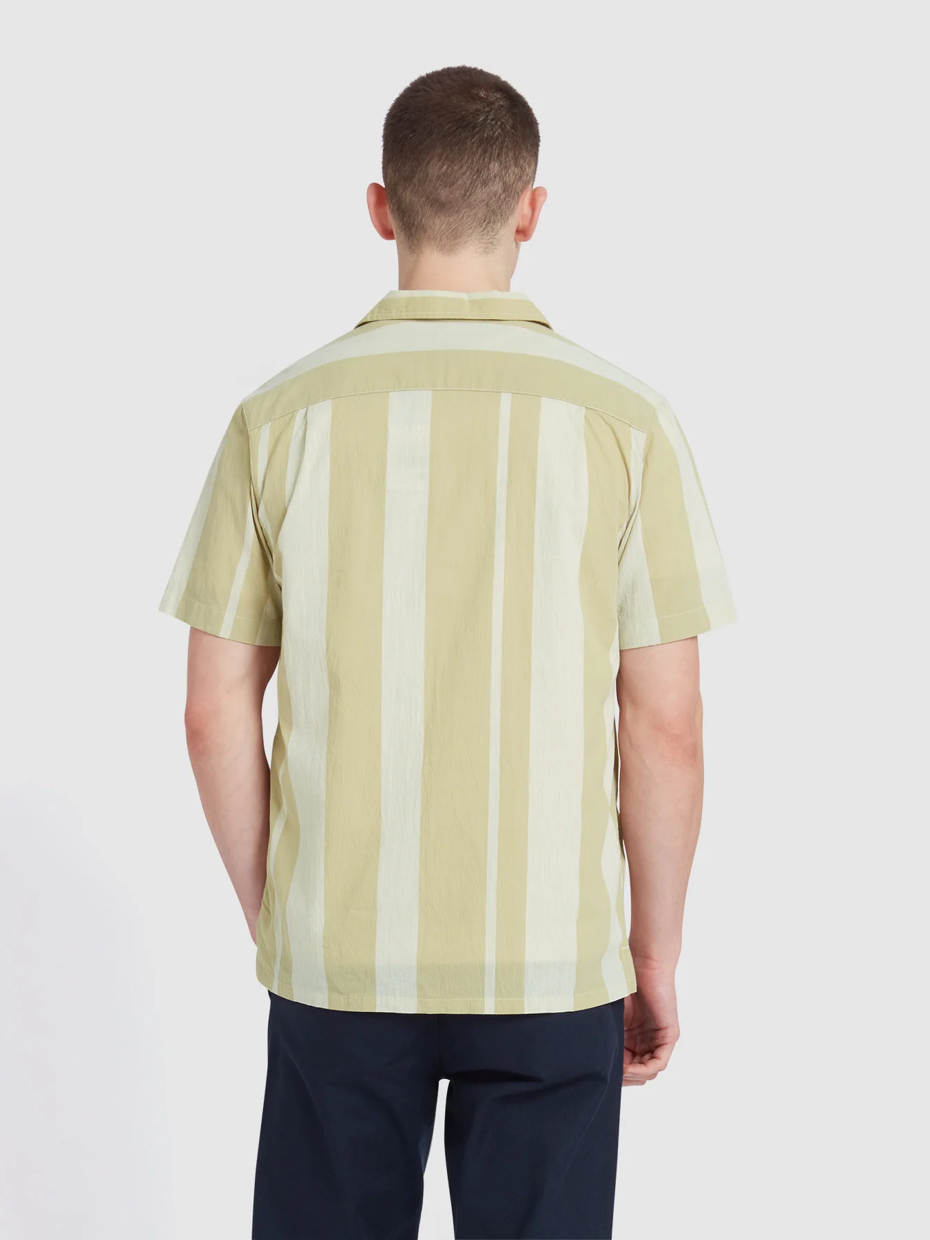 Farah Alston Short Sleeve Stripe in Hazelnut 