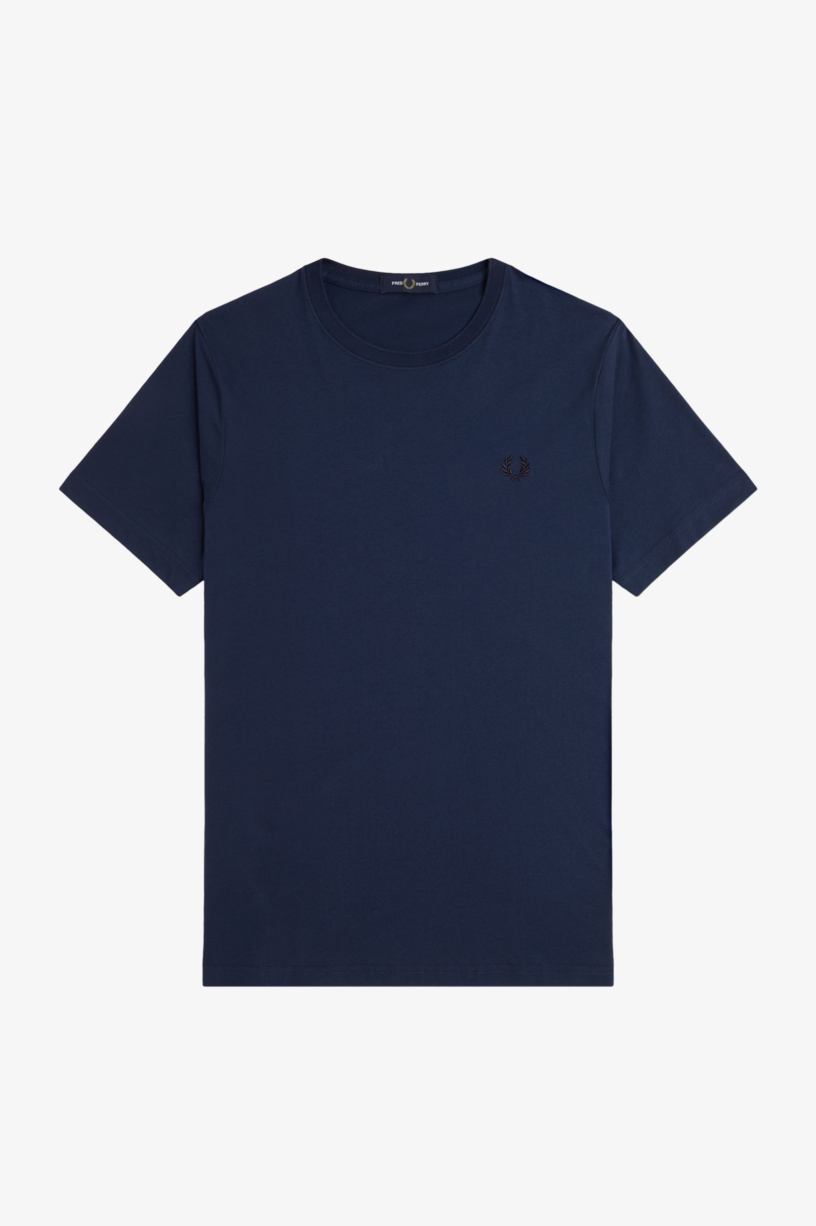 Fred Perry Crew Neck T-Shirt in Tennis Blue