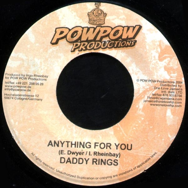 Lutan Fyah - Lusting At The World / Daddy Rings - Anything For You (7")