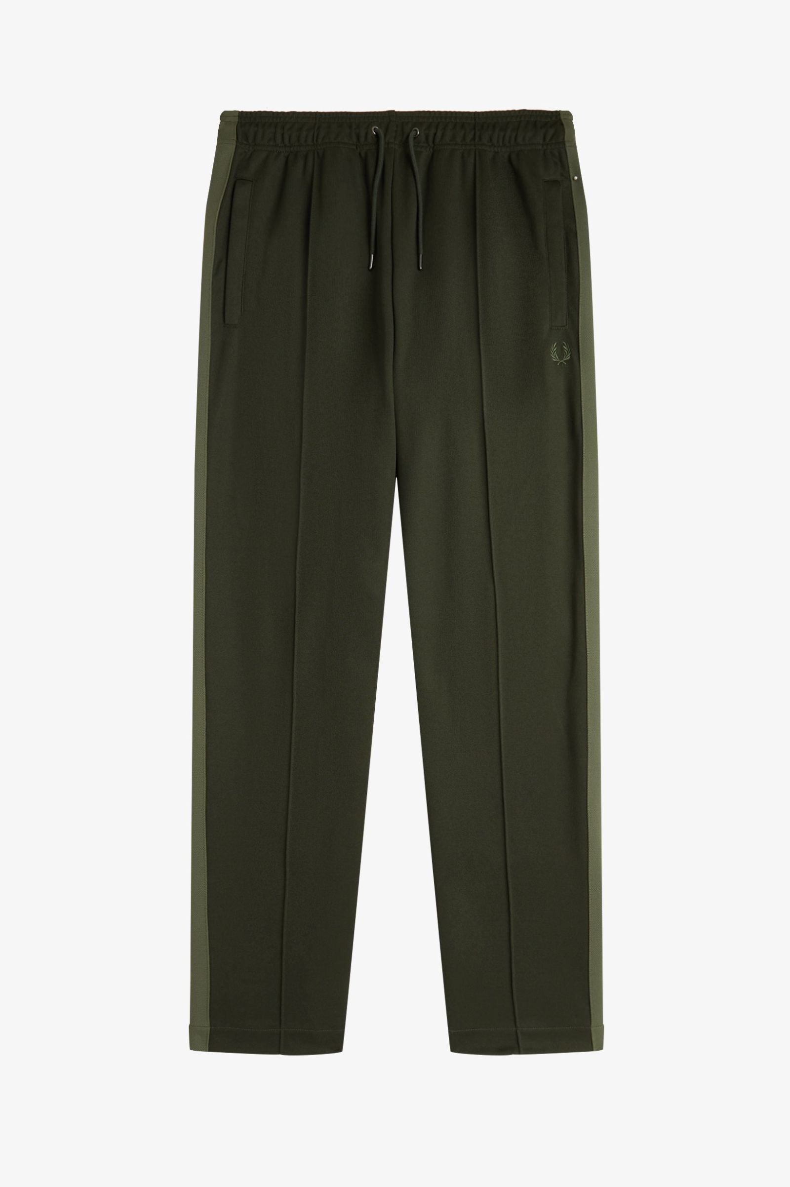 Fred Perry Tape Detail Track Pant in Hunting Green