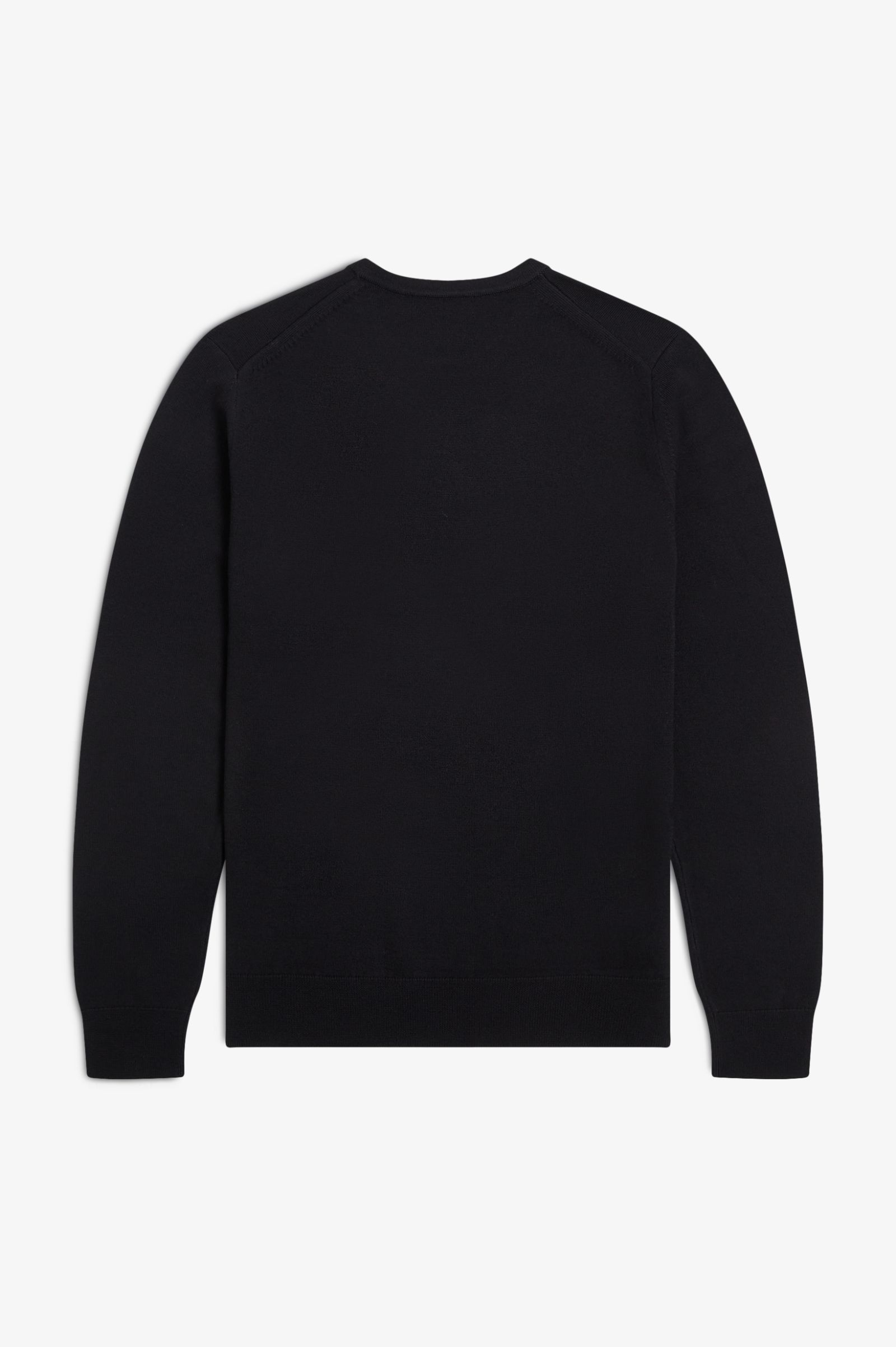 Fred Perry Classic Crew Neck Jumper in Black