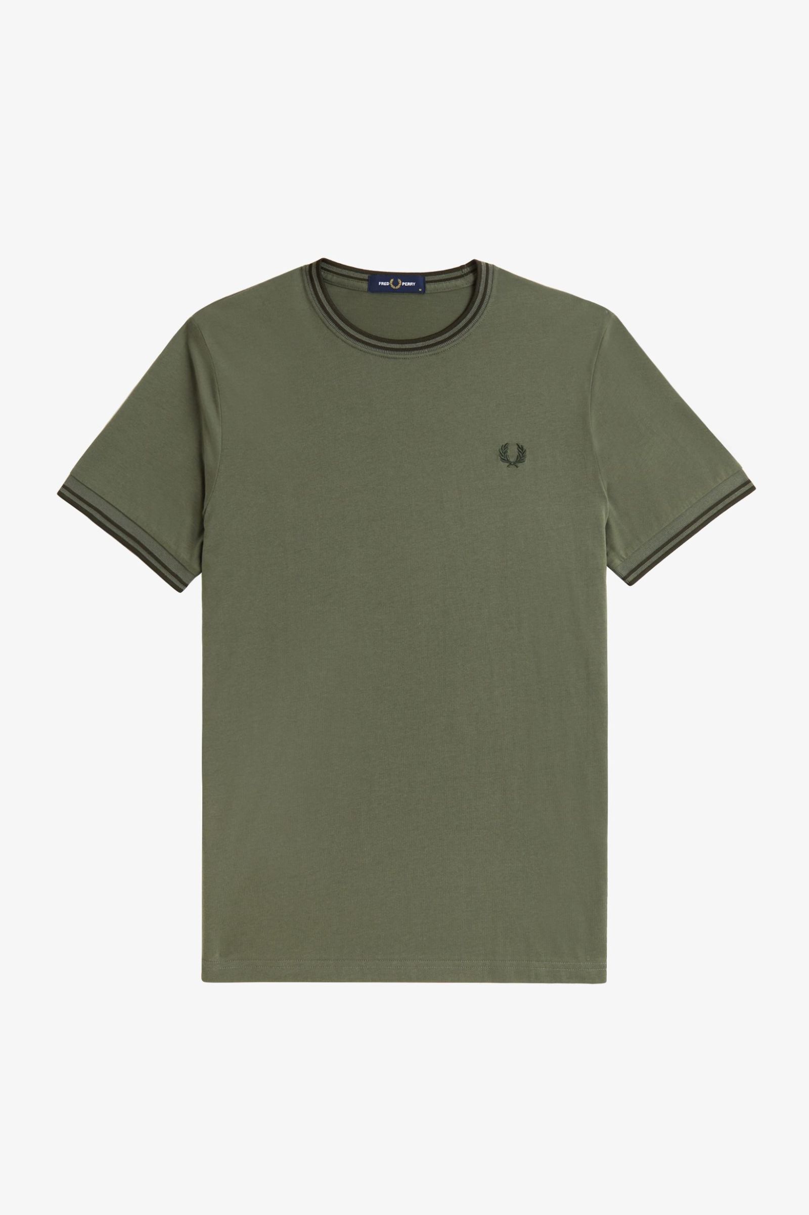 Fred Perry Twin Tipped T-Shirt Laurel Wreath Green / Night Green