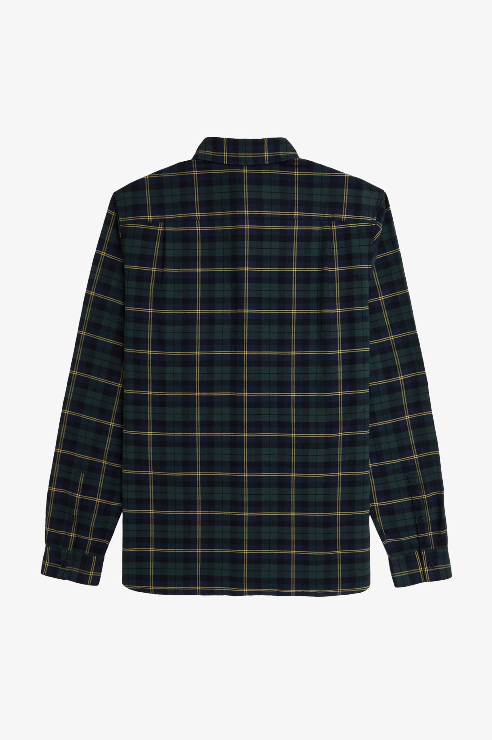 Fred Perry Oxford Tartan Shirt in Navy 